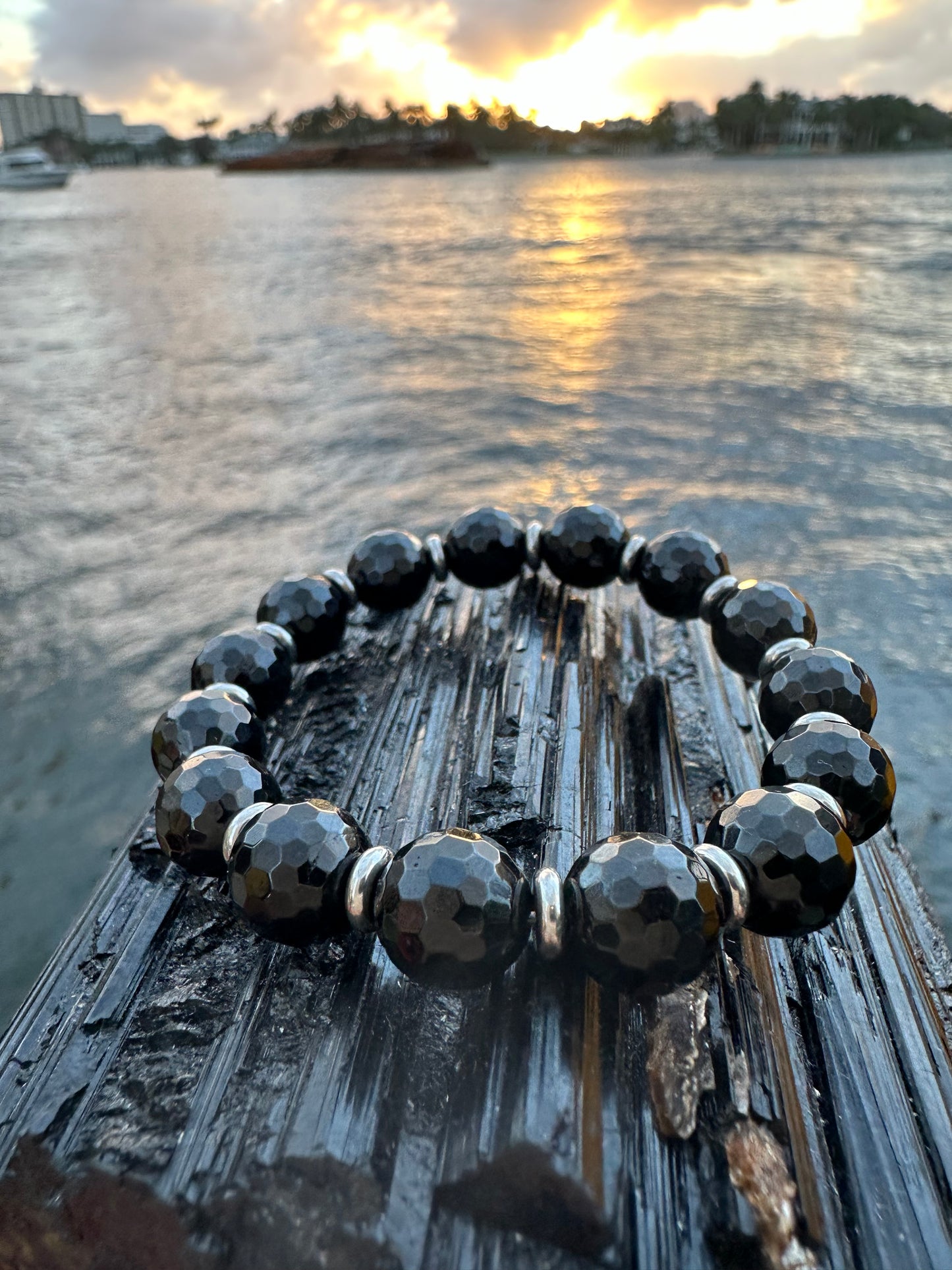 Black Tourmaline Steel Protection Bracelet - World's Best Quality & Made To Last