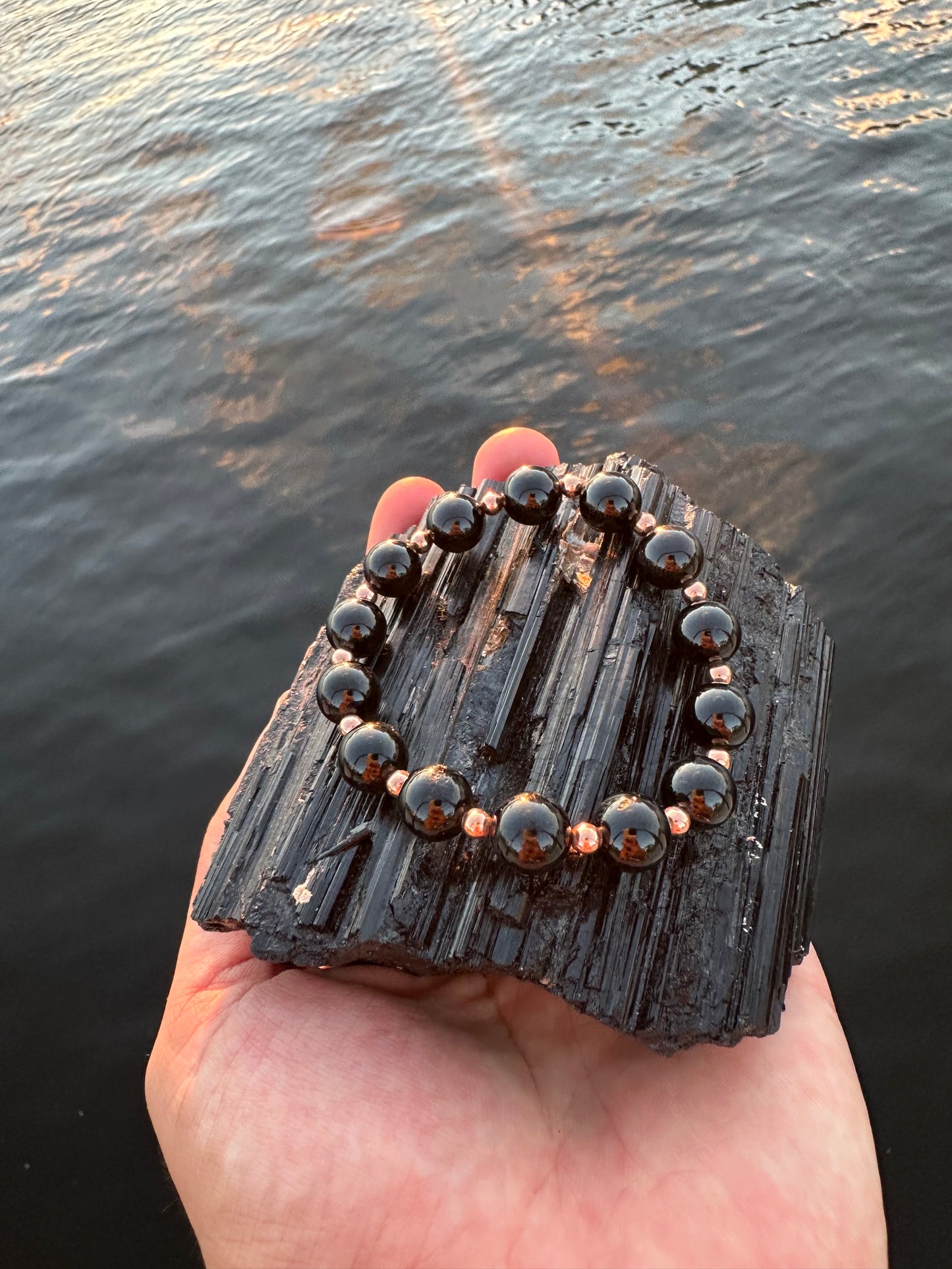 Black Tourmaline Copper Protection Bracelet - World's Best Quality & Made To Last