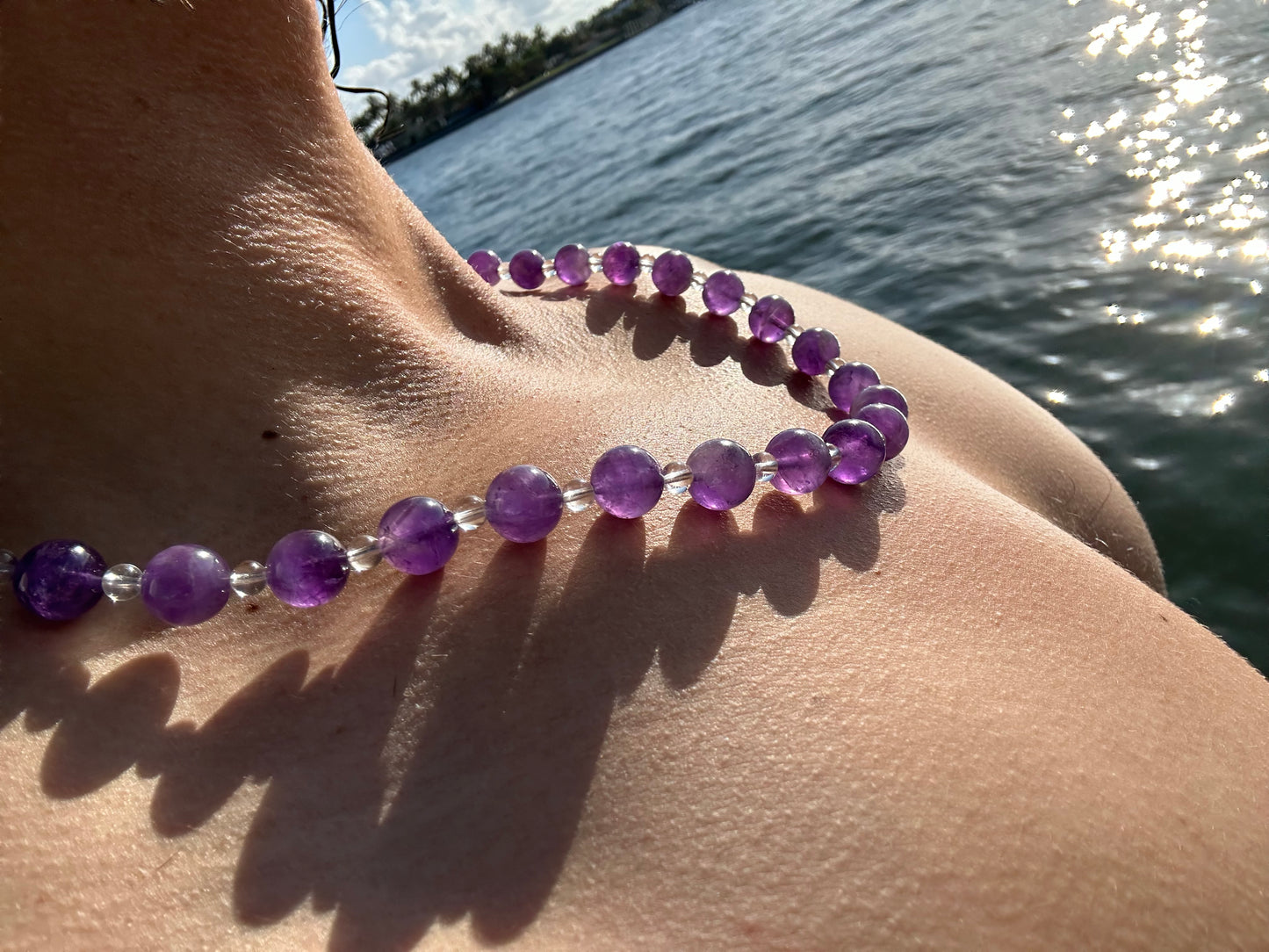 Luxury Amethyst-Quartz Pure Gemstone Chain - World's Best Quality & Made To Last