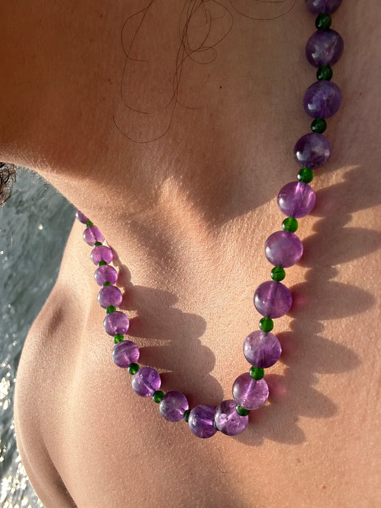 Luxury Amethyst-Jade Pure Gemstone Chain - World's Best Quality & Made To Last