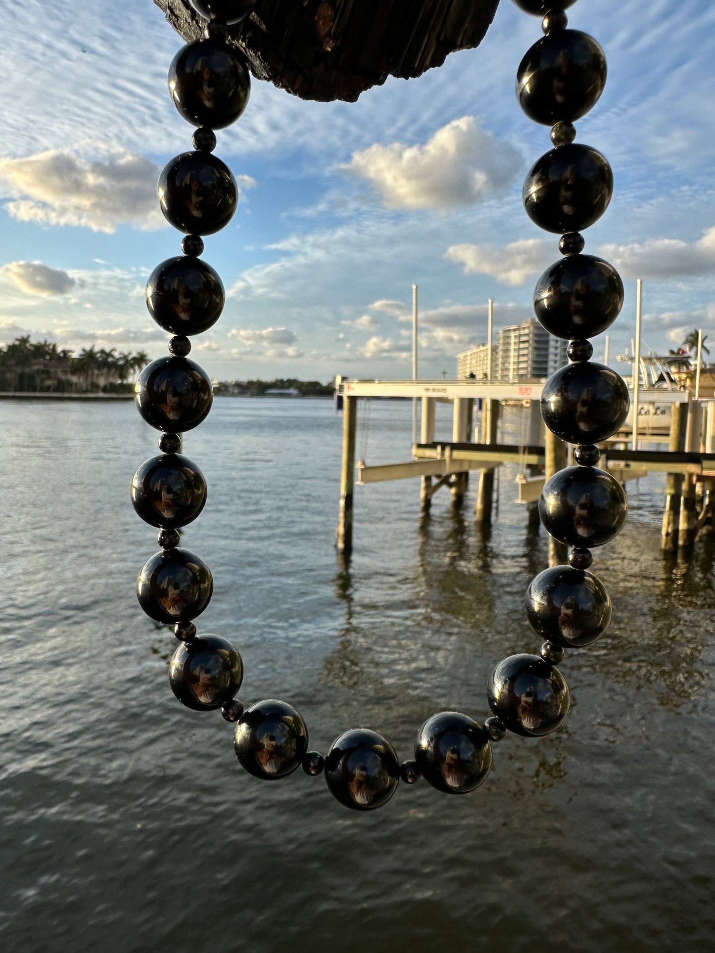 Black Tourmaline Protection Necklace - World's Best Quality & Made To Last (16MM)