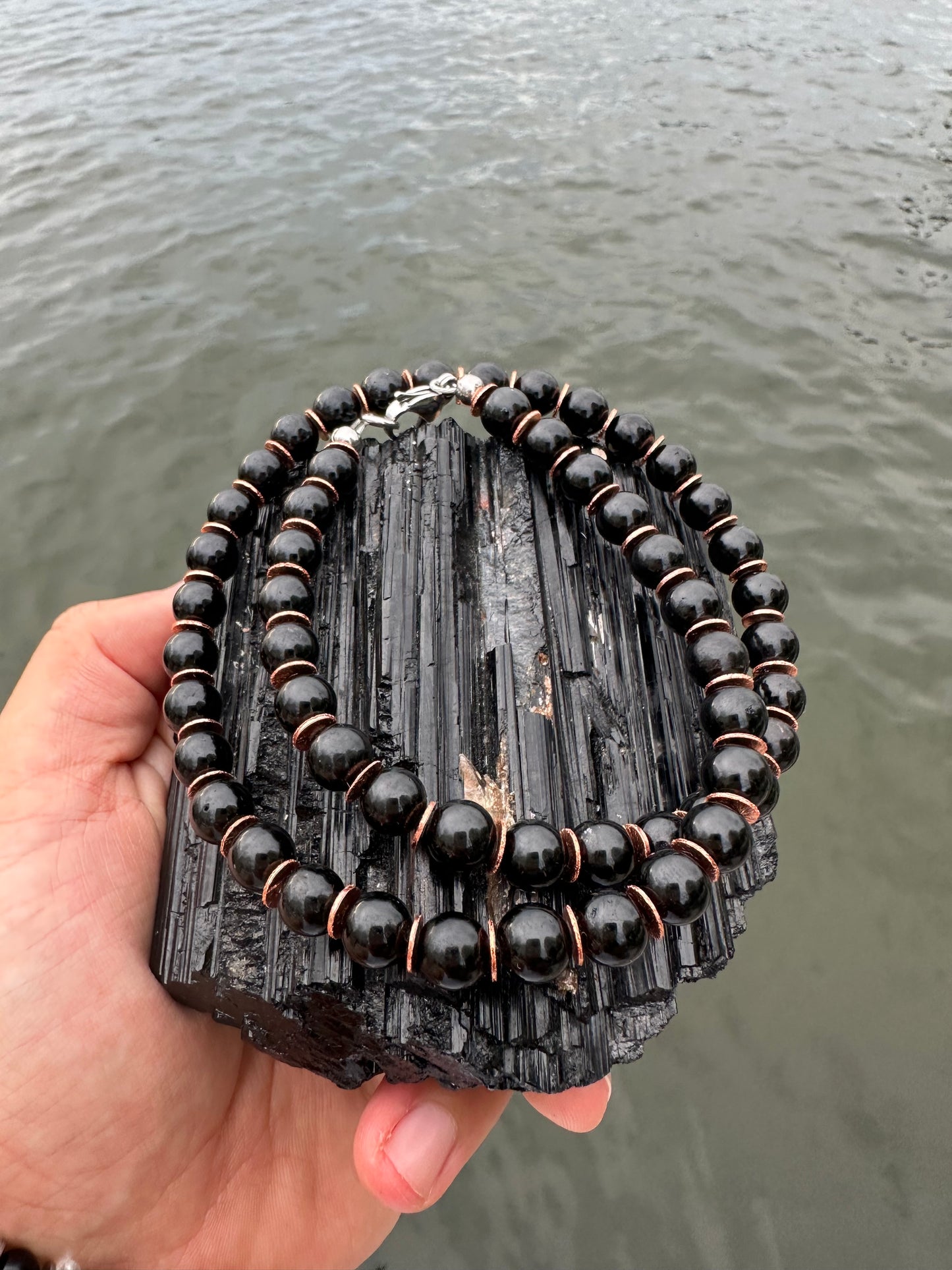Black Tourmaline Protection Necklace - World's Best Quality & Made To Last (8MM)