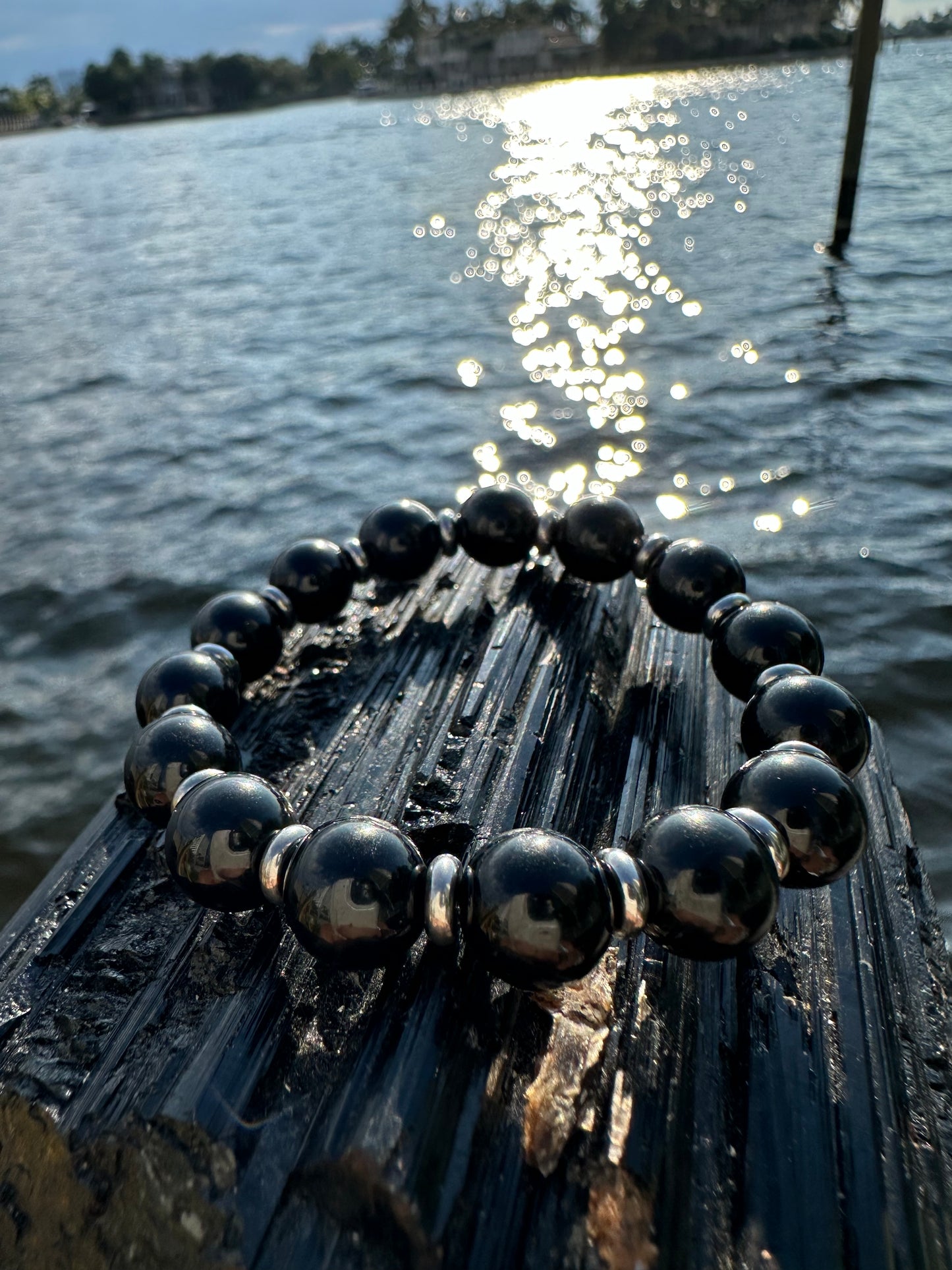 Black Tourmaline Steel Protection Bracelet - World's Best Quality & Made To Last