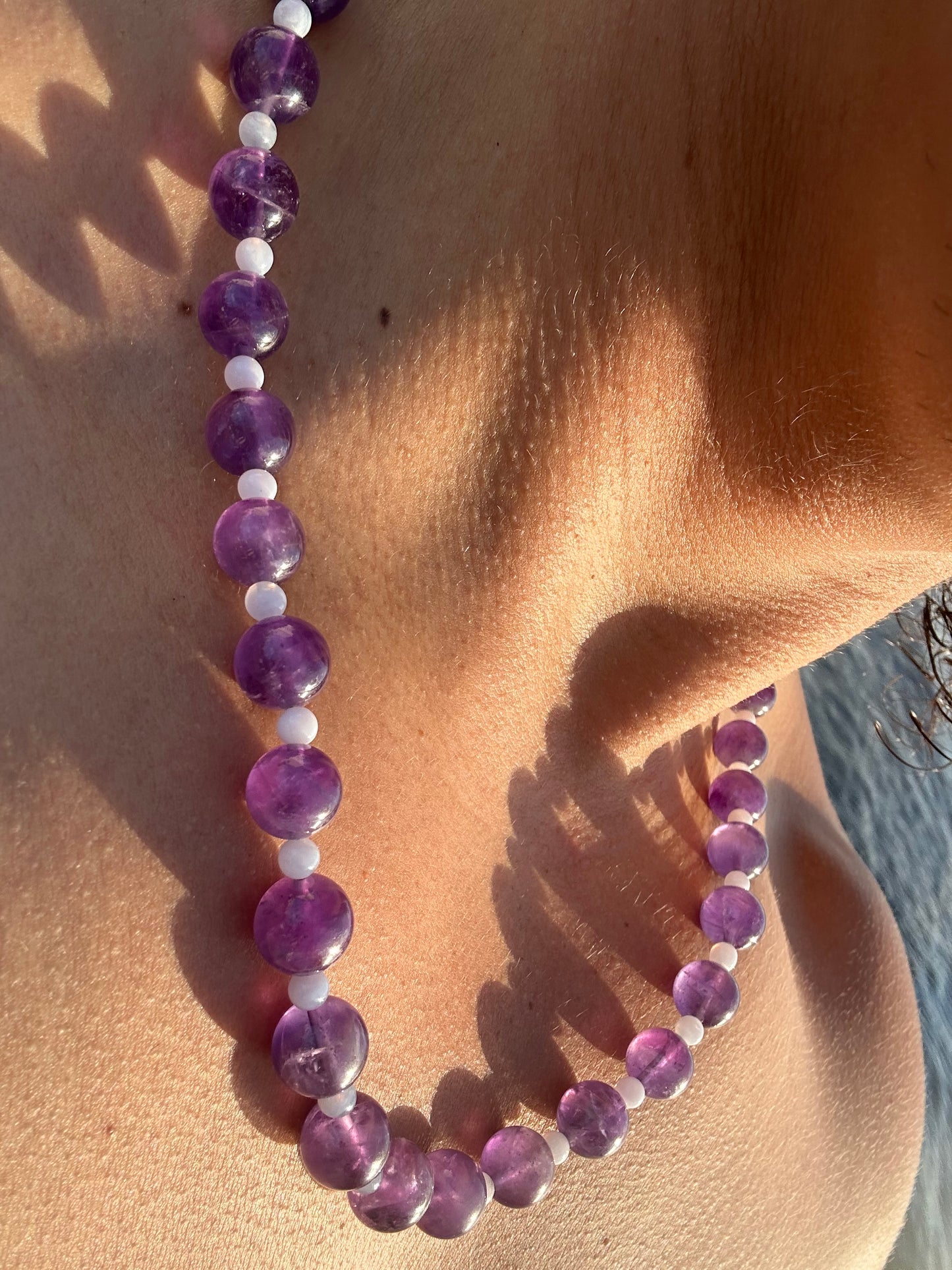 Luxury Amethyst-Blue Lace Agate Pure Gemstone Chain - World's Best Quality & Made To Last