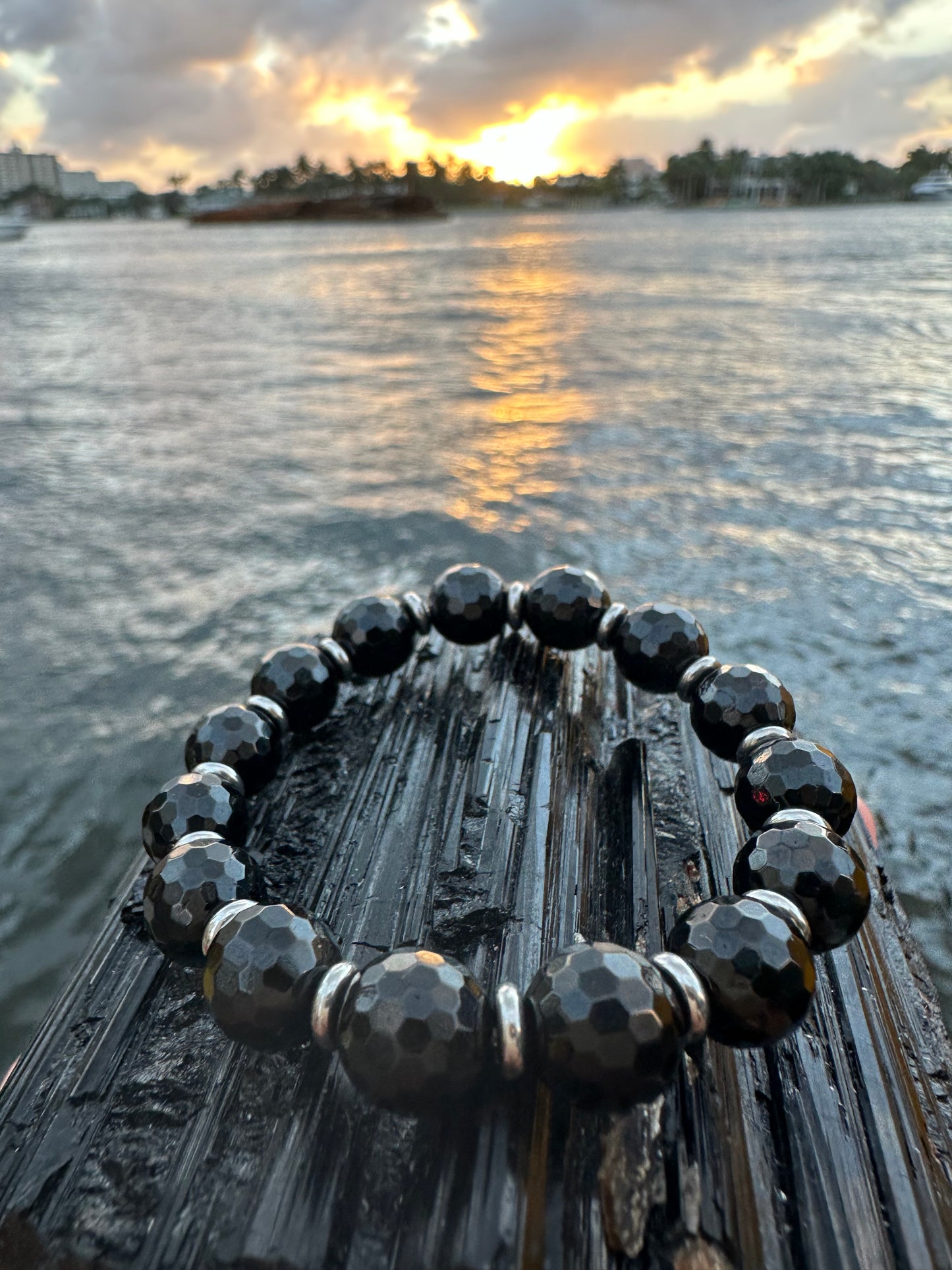 Black Tourmaline Steel Protection Bracelet - World's Best Quality & Made To Last