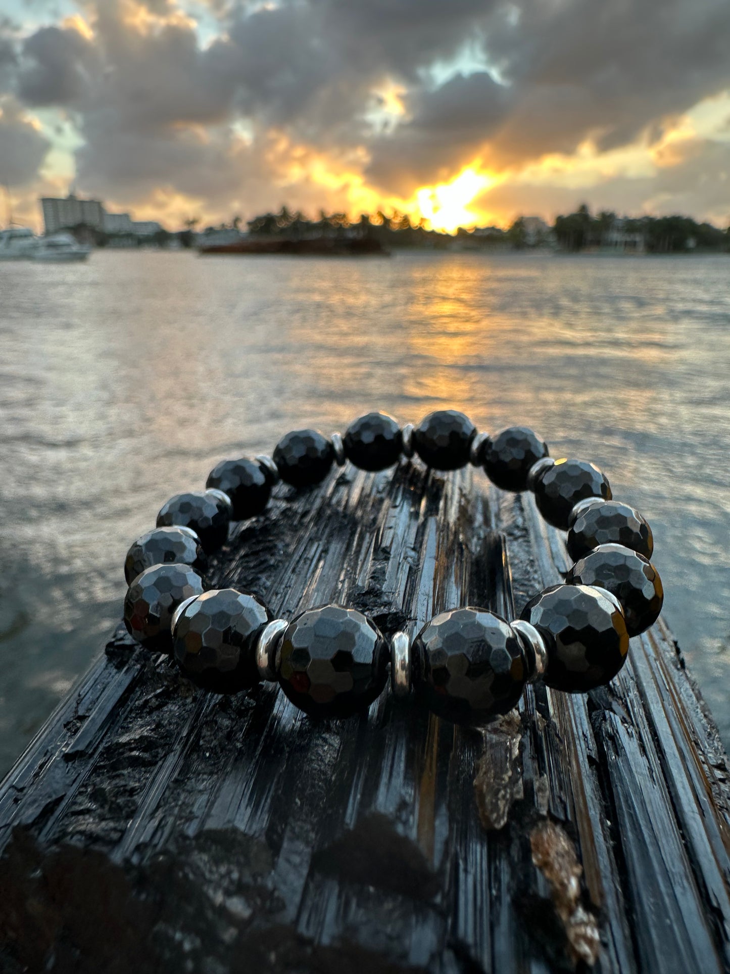 Black Tourmaline Steel Protection Bracelet - World's Best Quality & Made To Last