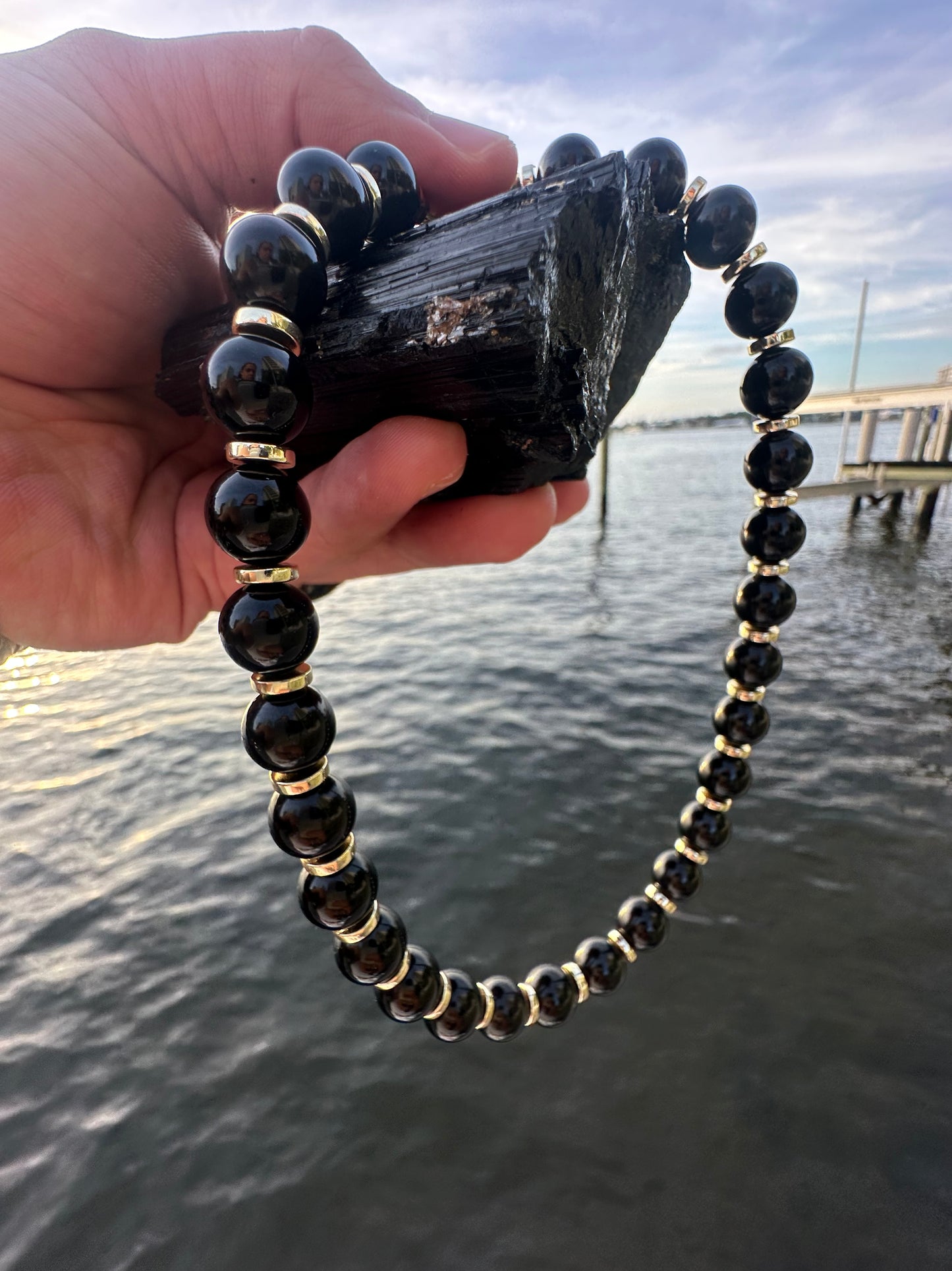 Black Tourmaline Protection Necklace - World's Best Quality & Made To Last (12MM)