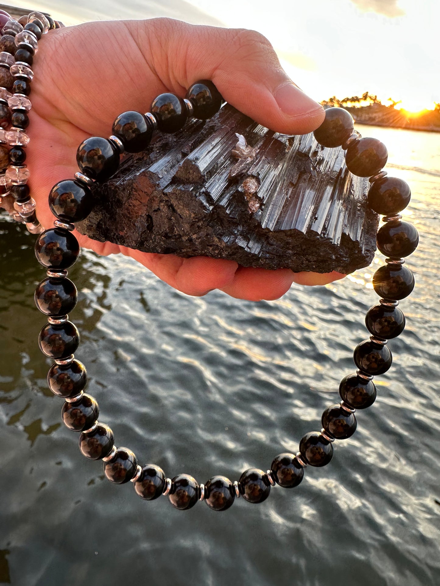 Black Tourmaline Protection Necklace - World's Best Quality & Made To Last (12MM)