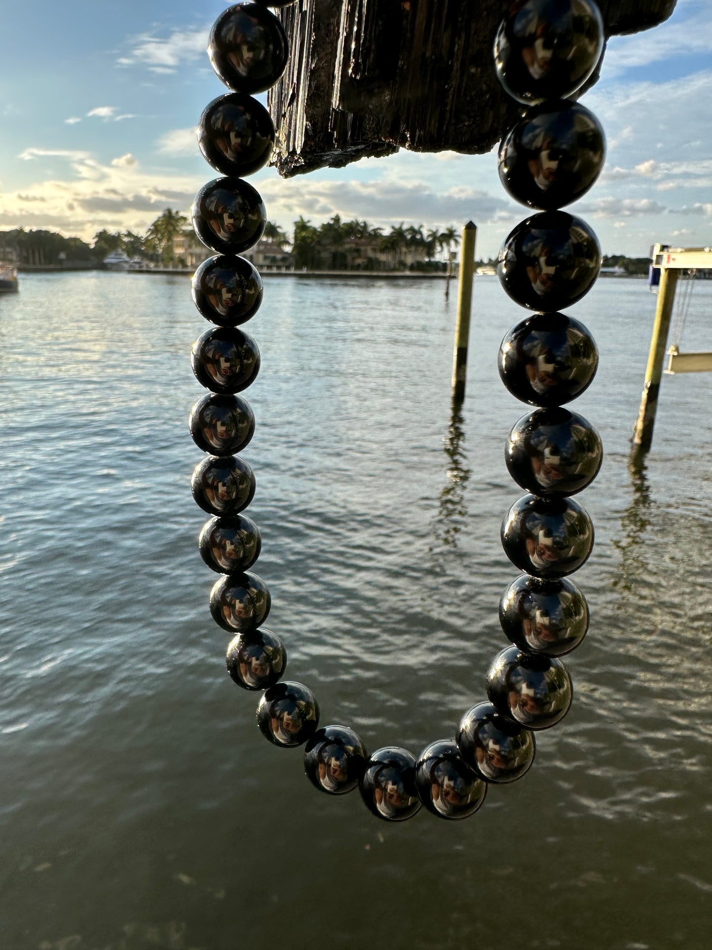 Black Tourmaline Protection Necklace - World's Best Quality & Made To Last (16MM)