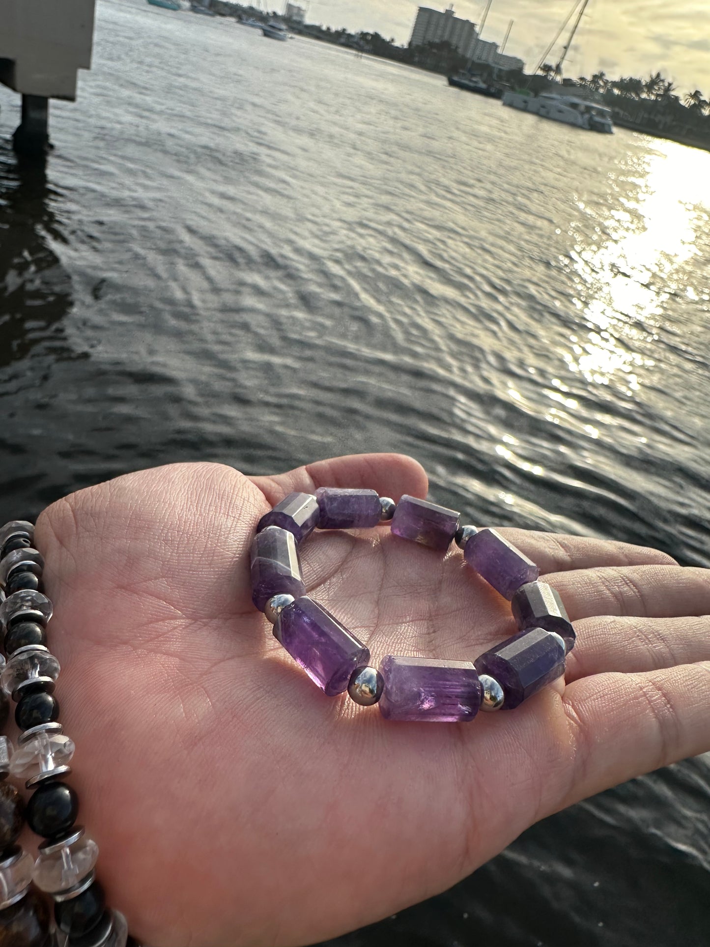 Luxury Amethyst Bracelet Pillar Design - World's Best Quality & Made To Last