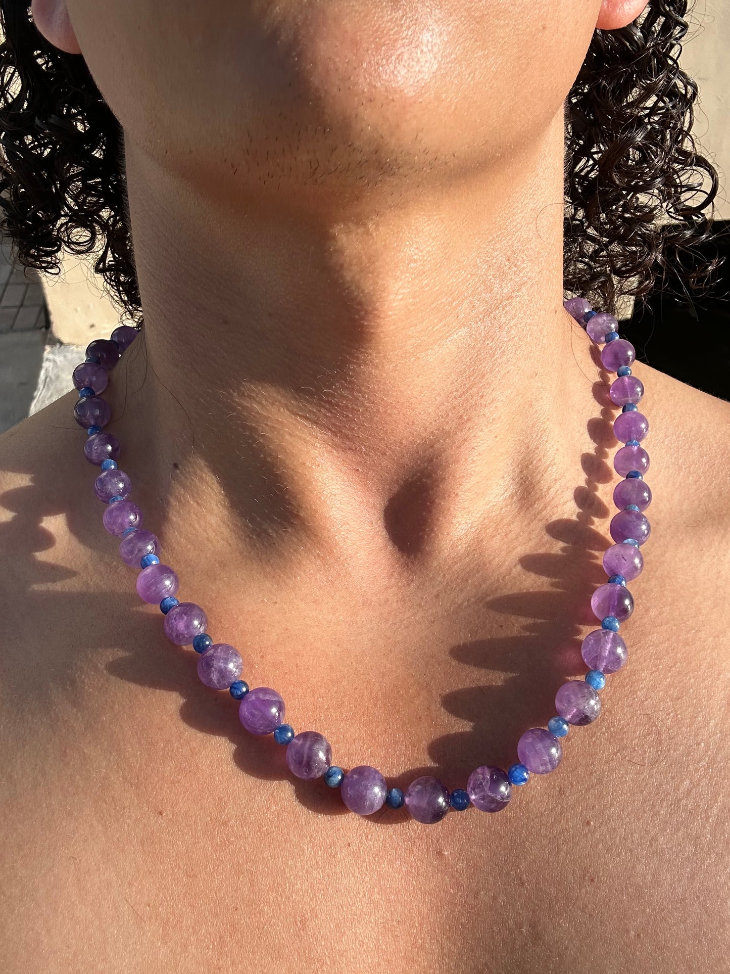 Luxury Amethyst-Blue Kyanite Pure Gemstone Chain - World's Best Quality & Made To Last