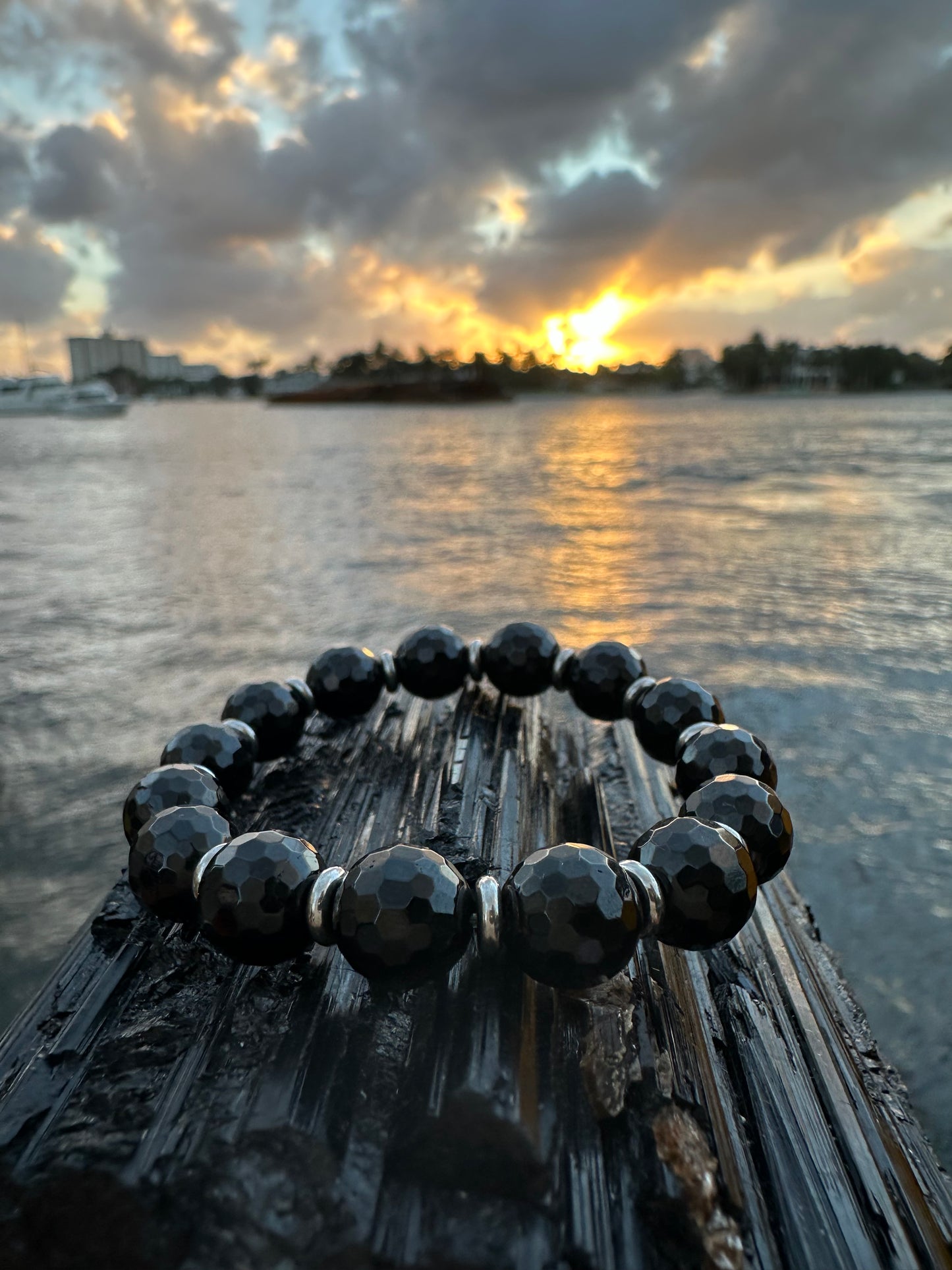 Black Tourmaline Steel Protection Bracelet - World's Best Quality & Made To Last