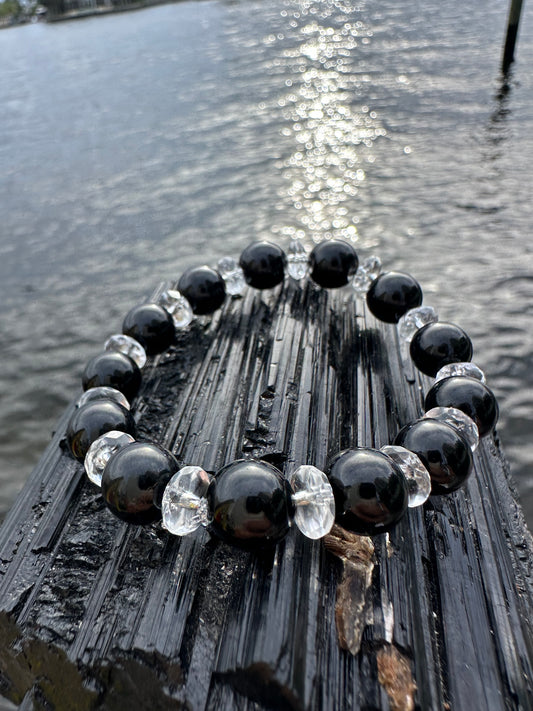 Black Tourmaline Quartz Protection Bracelet - World's Best Quality & Made To Last