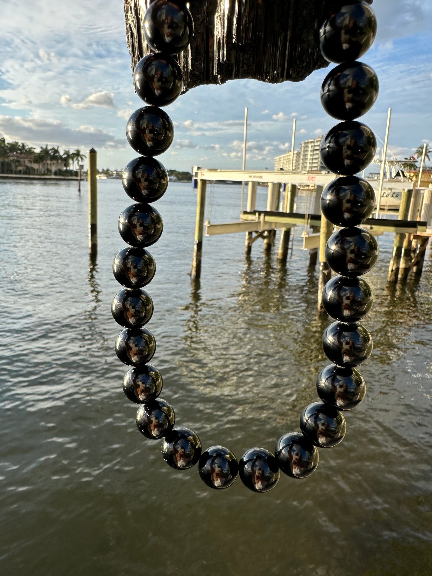 Black Tourmaline Protection Necklace - World's Best Quality & Made To Last (16MM)