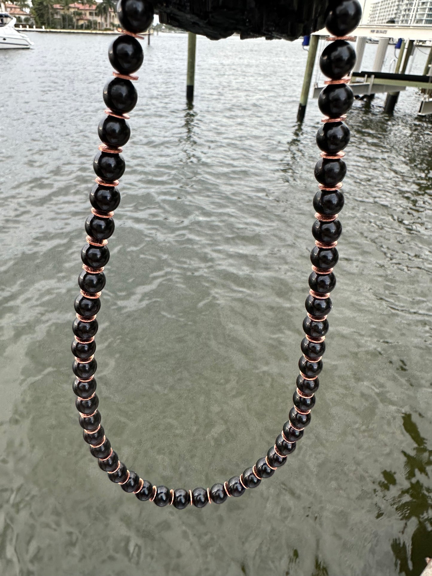 Black Tourmaline Protection Necklace - World's Best Quality & Made To Last (8MM)