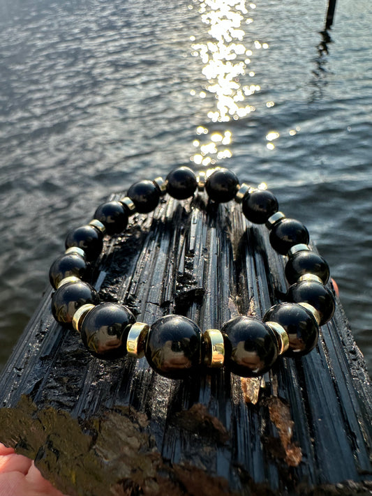 Black Tourmaline Hematite Protection Bracelet - World's Best Quality & Made To Last