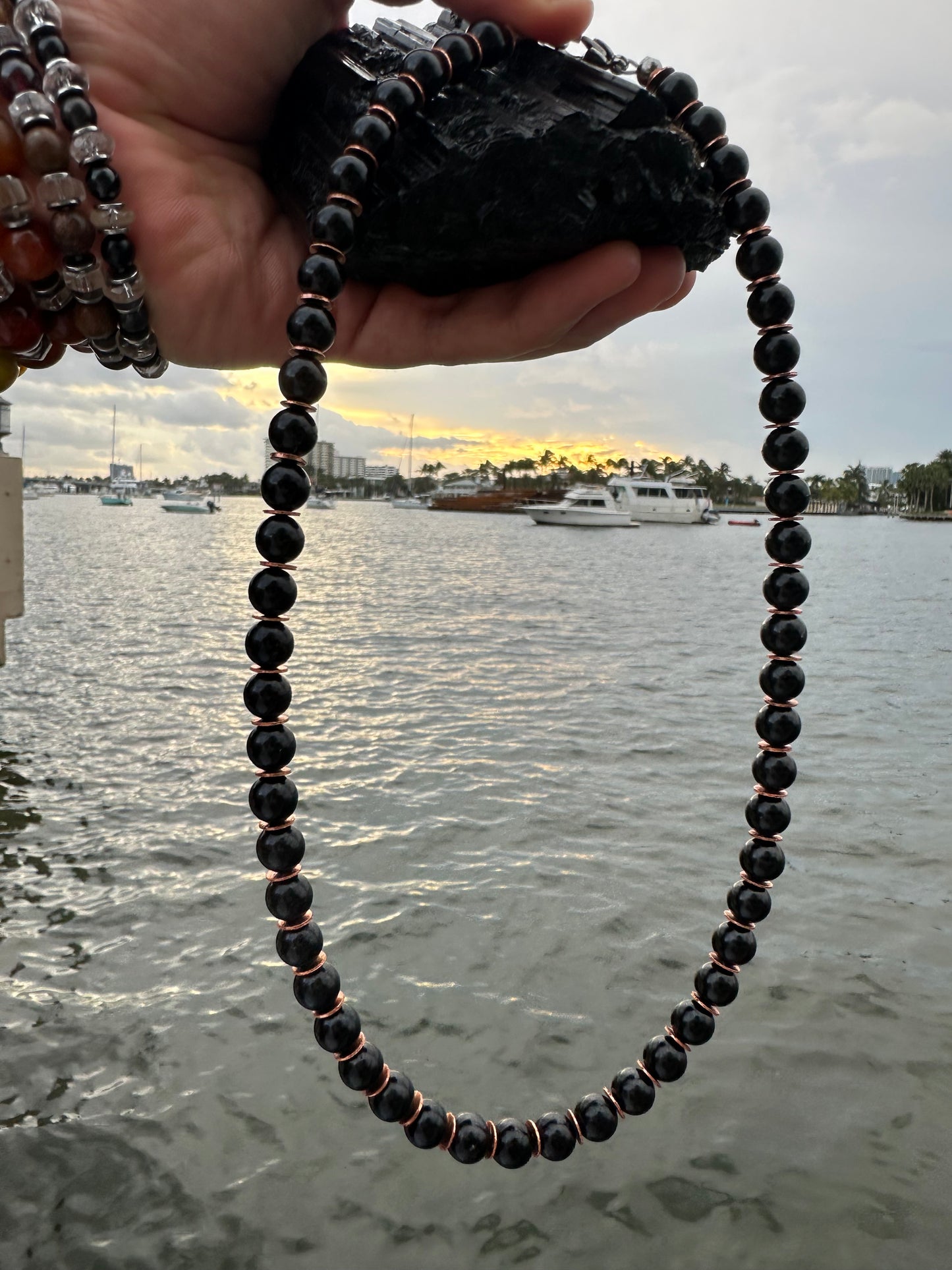 Black Tourmaline Protection Necklace - World's Best Quality & Made To Last (8MM)