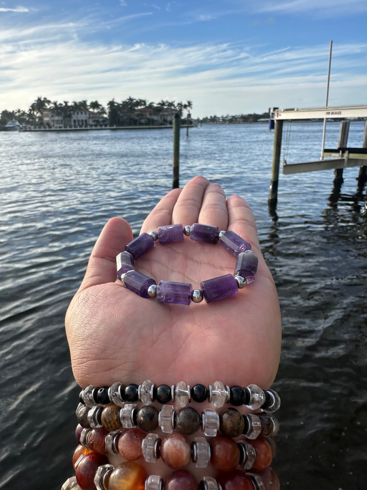 Luxury Amethyst Bracelet Pillar Design - World's Best Quality & Made To Last