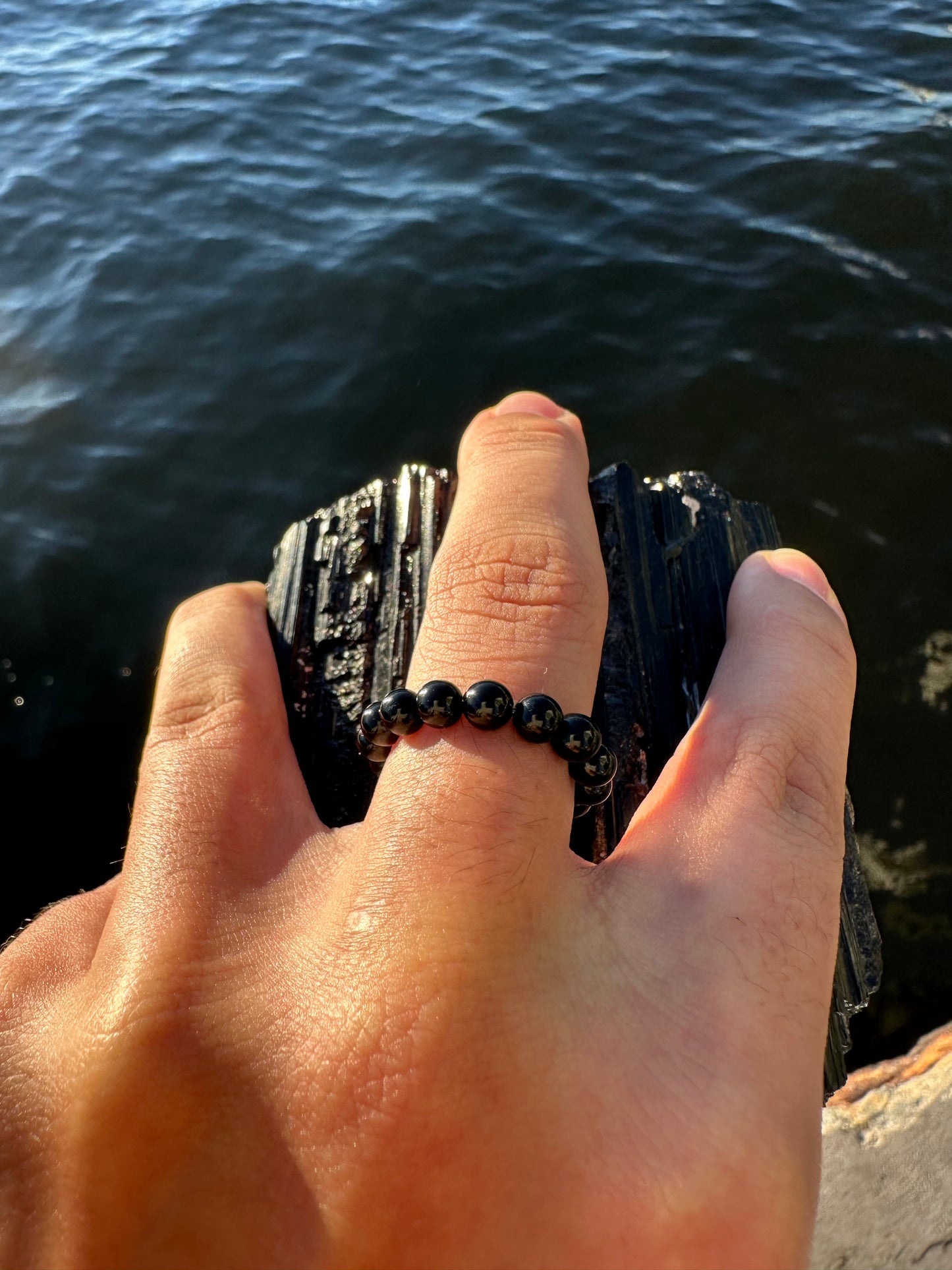 Black Tourmaline Protection Ring - World's Best Quality & Made To Last