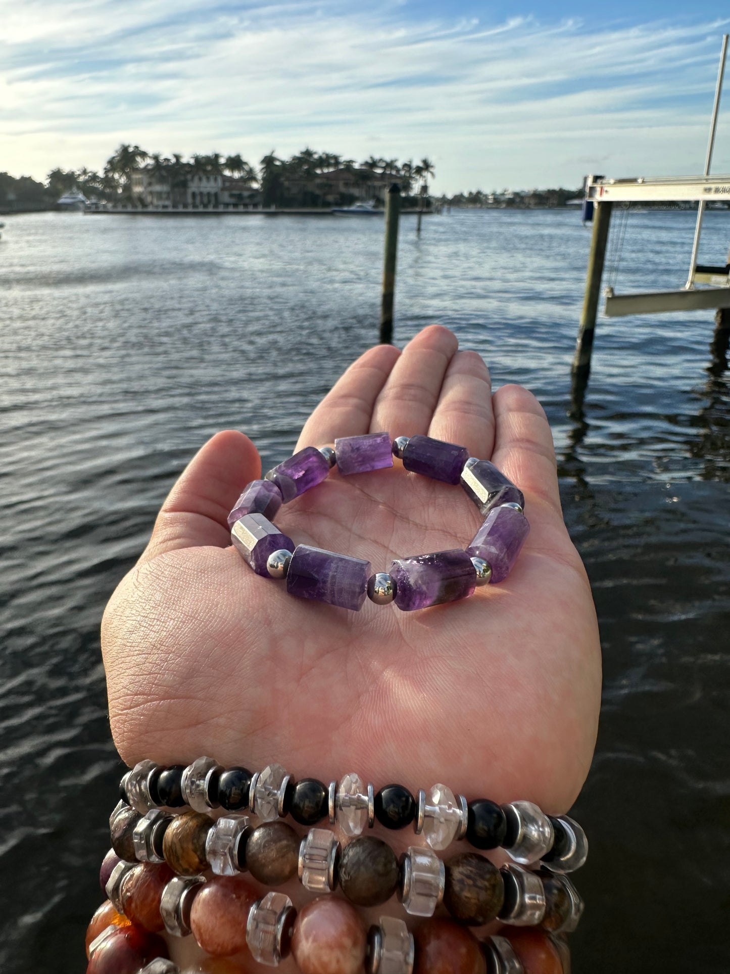 Luxury Amethyst Bracelet Pillar Design - World's Best Quality & Made To Last