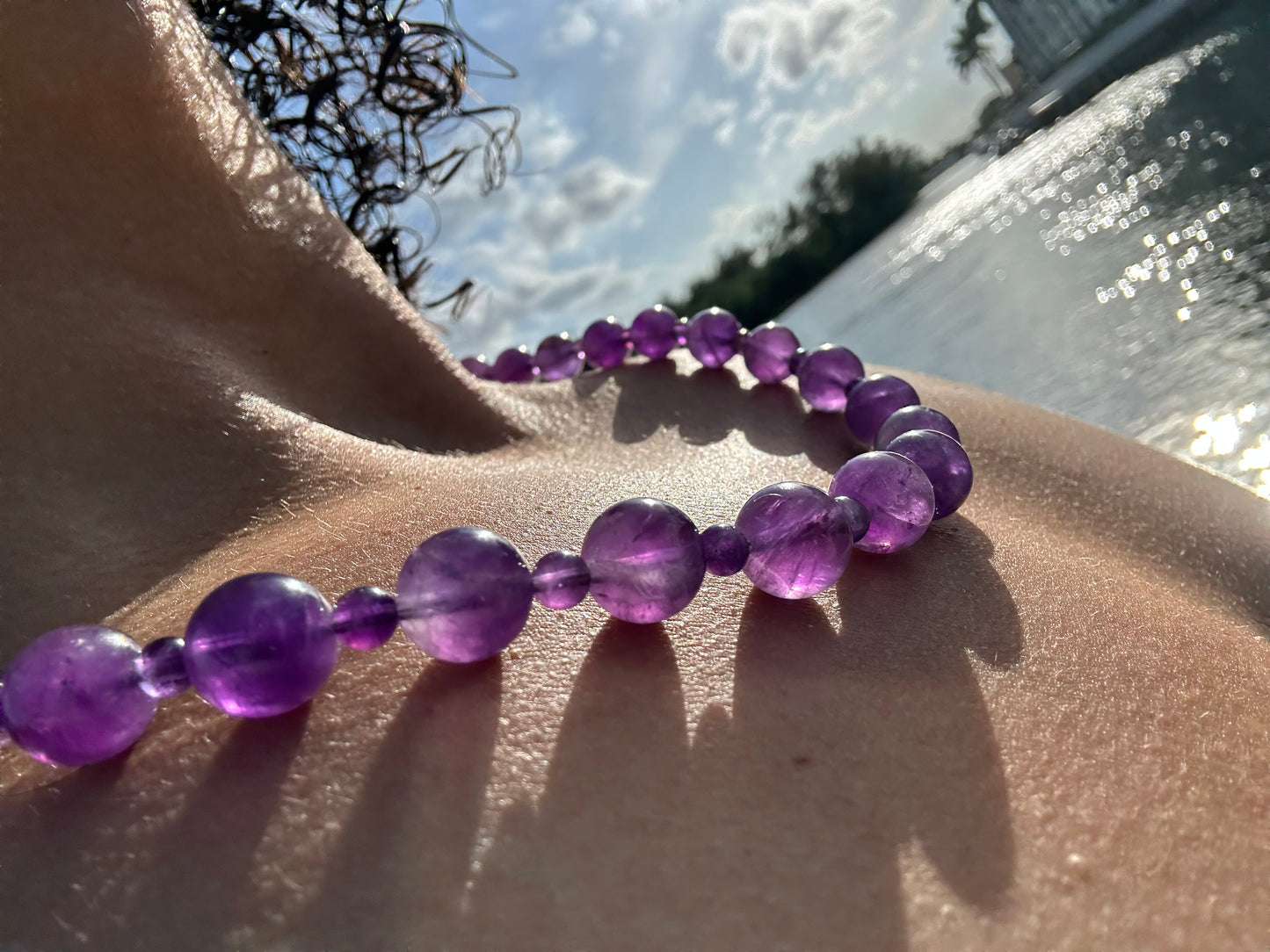 Luxury Amethyst Pure Gemstone Chain - World's Best Quality & Made To Last