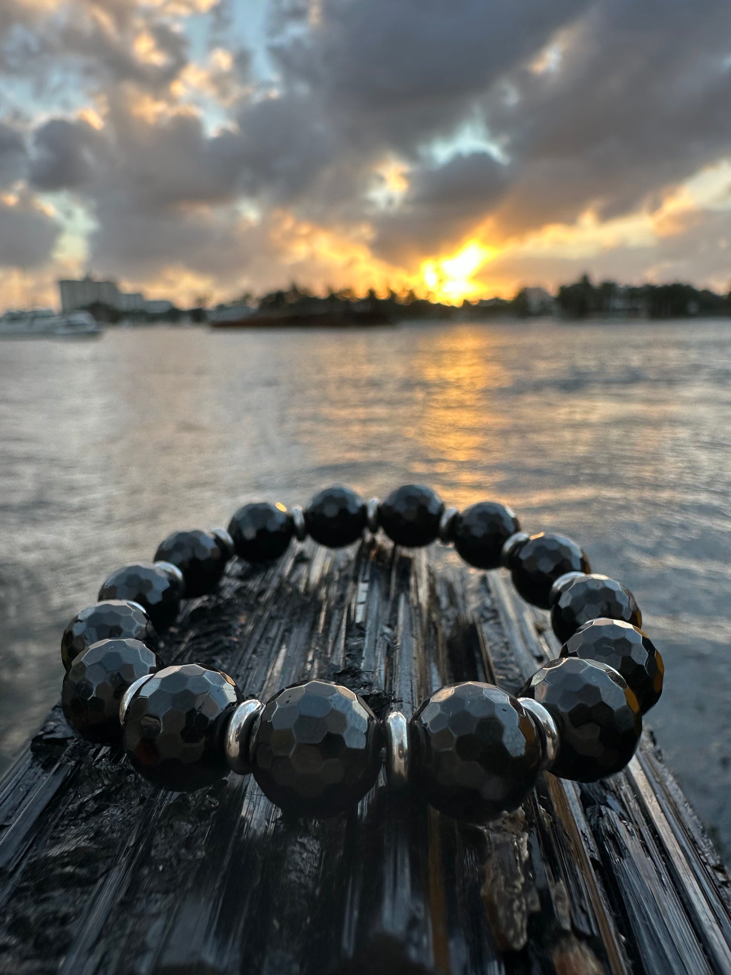 Black Tourmaline Steel Protection Bracelet - World's Best Quality & Made To Last