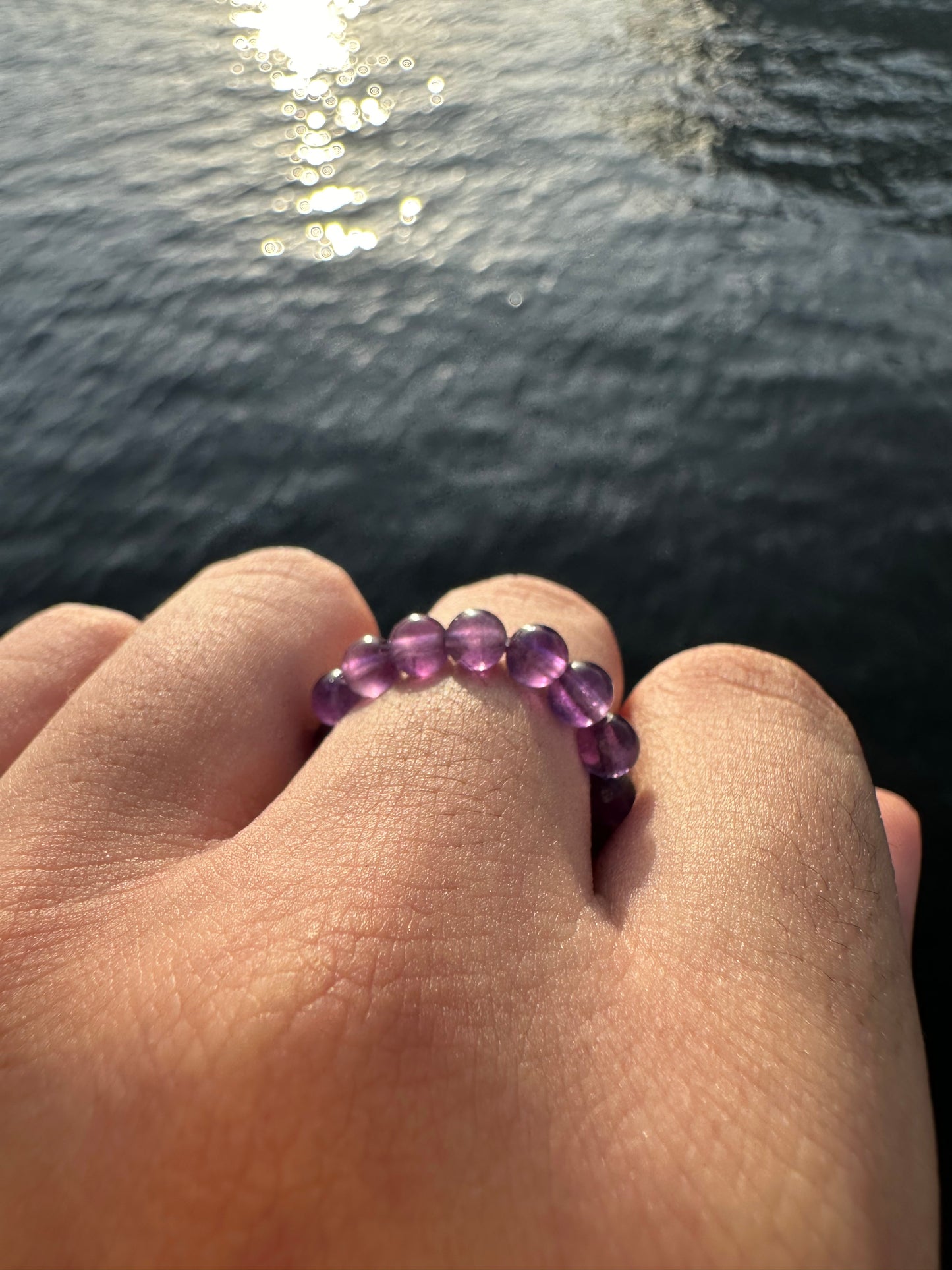 Luxury Amethyst Comfortable Magic Stretch Ring - World's Best Quality & Made To Last