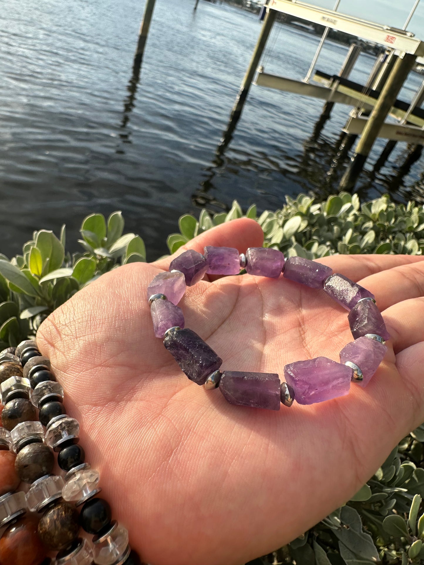 Luxury Amethyst Bracelet Raw Design - World's Best Quality & Made To Last