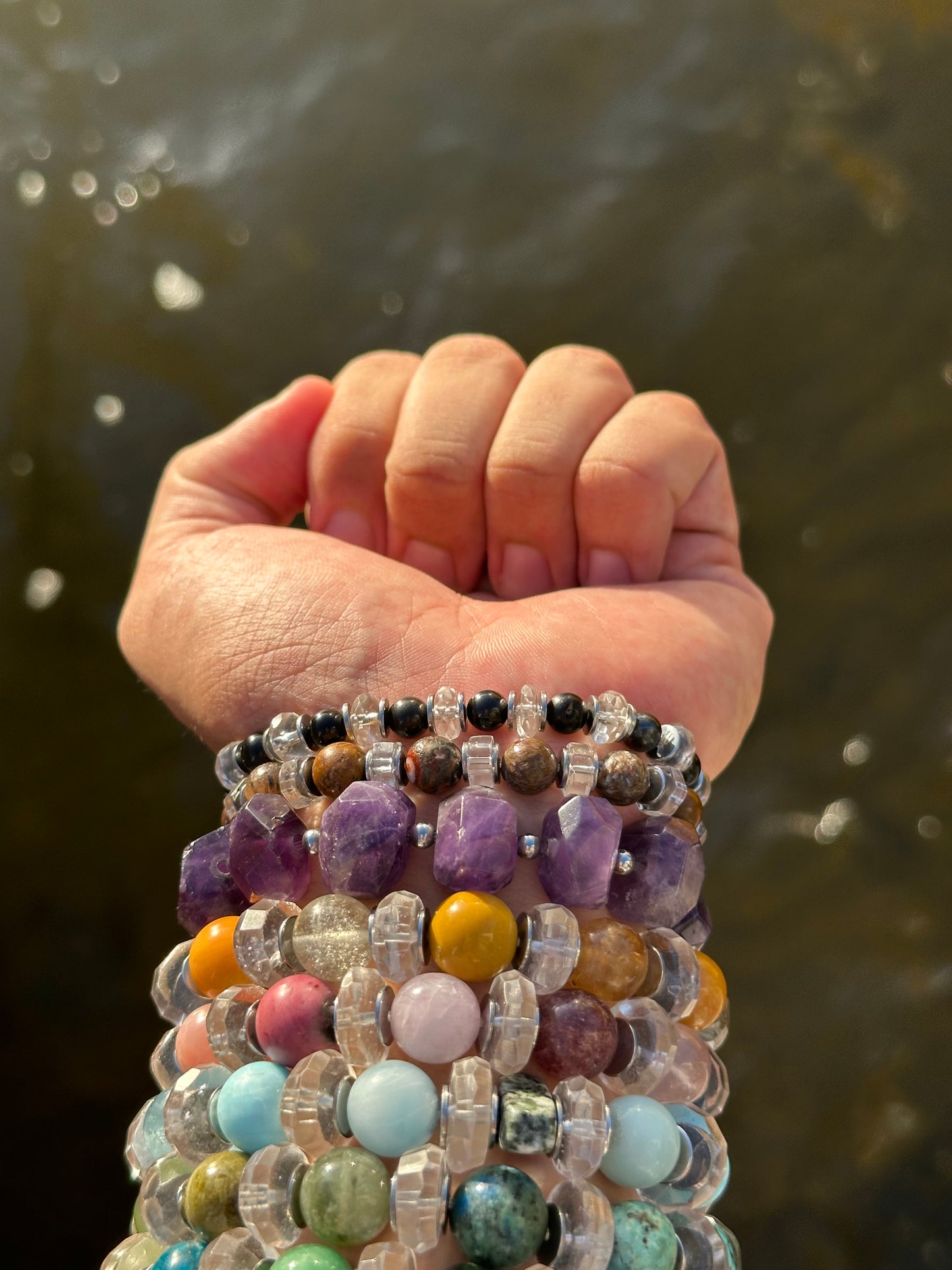 Luxury Amethyst Bracelet Polished Gem Design - World's Best Quality & Made To Last