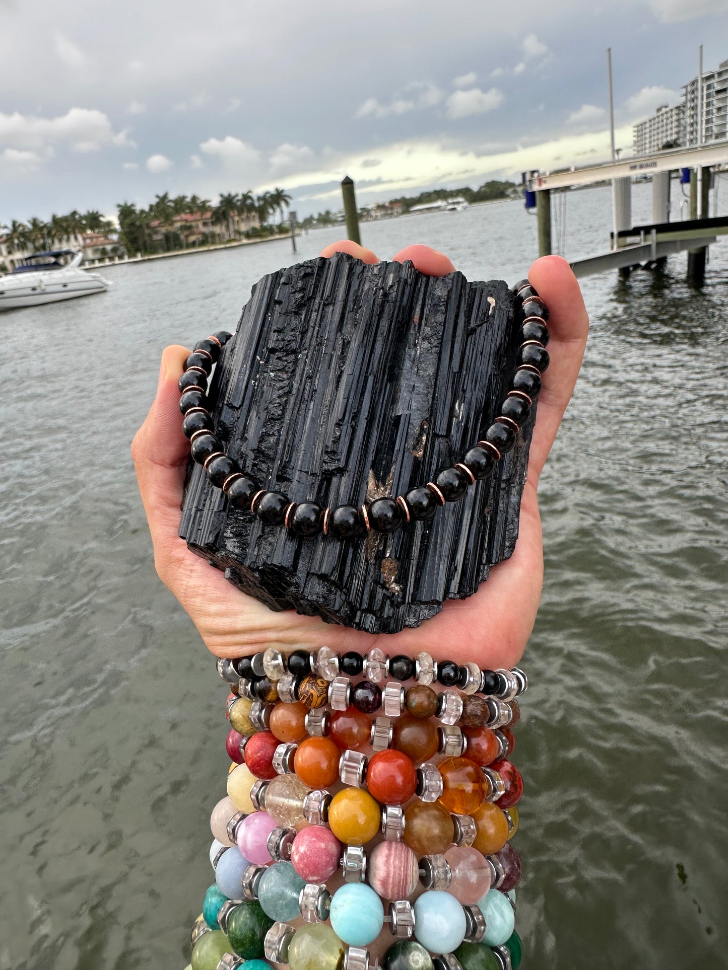 Black Tourmaline Protection Necklace - World's Best Quality & Made To Last (8MM)