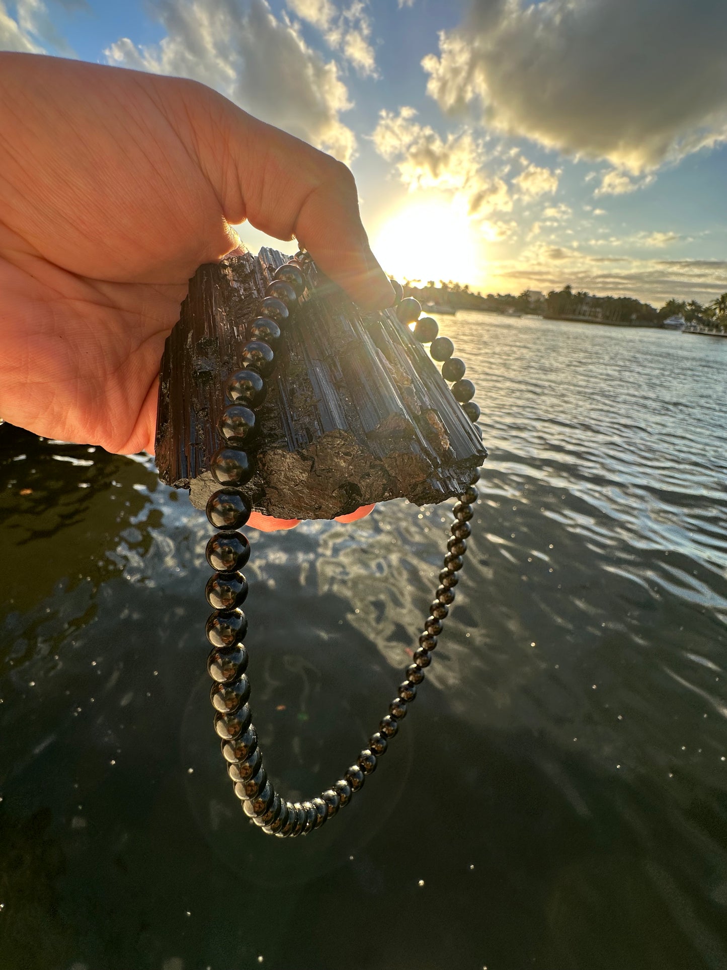 Black Tourmaline Protection Necklace SMALL & PLAIN - World's Best Quality & Made To Last