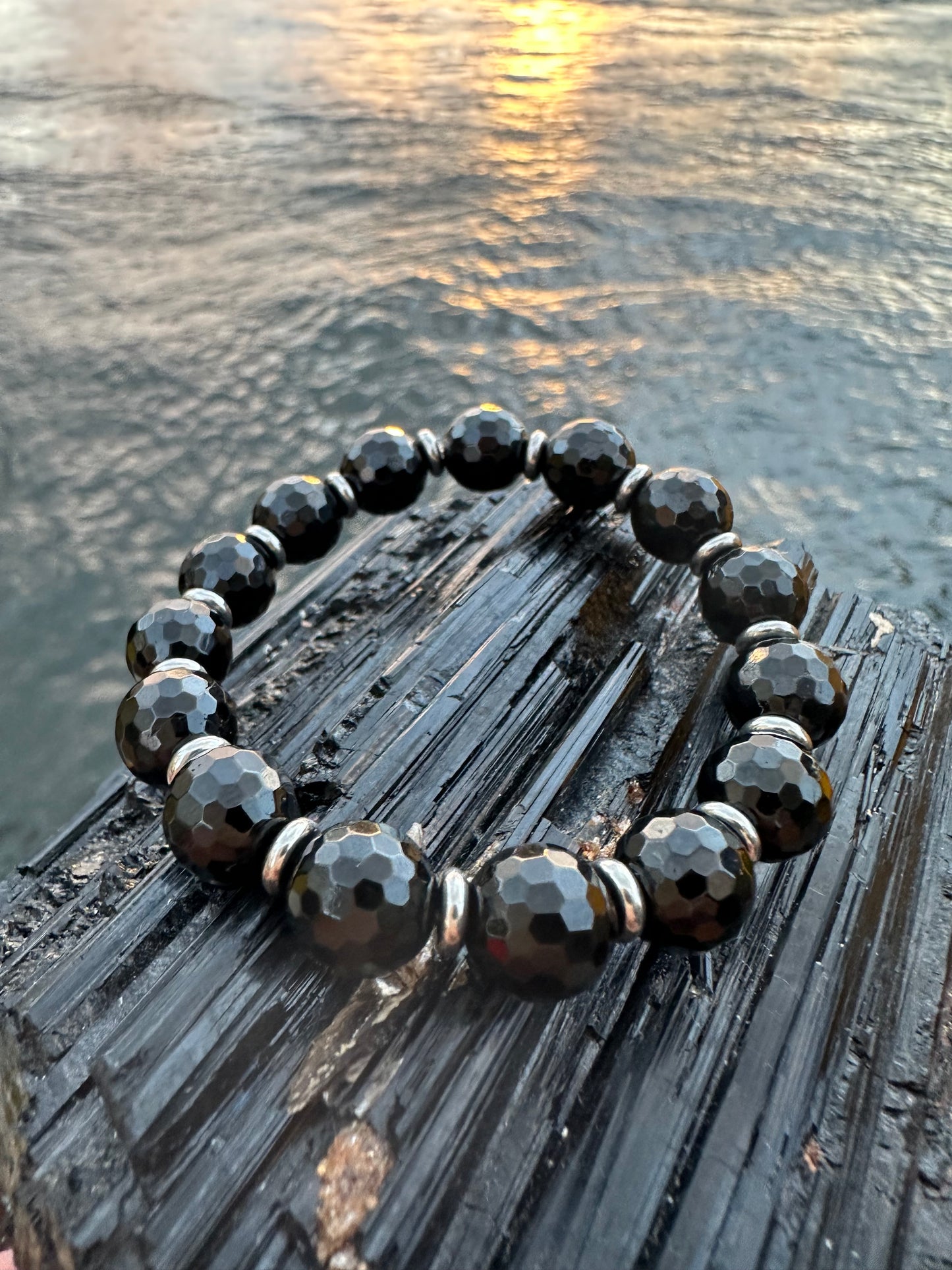 Black Tourmaline Steel Protection Bracelet - World's Best Quality & Made To Last