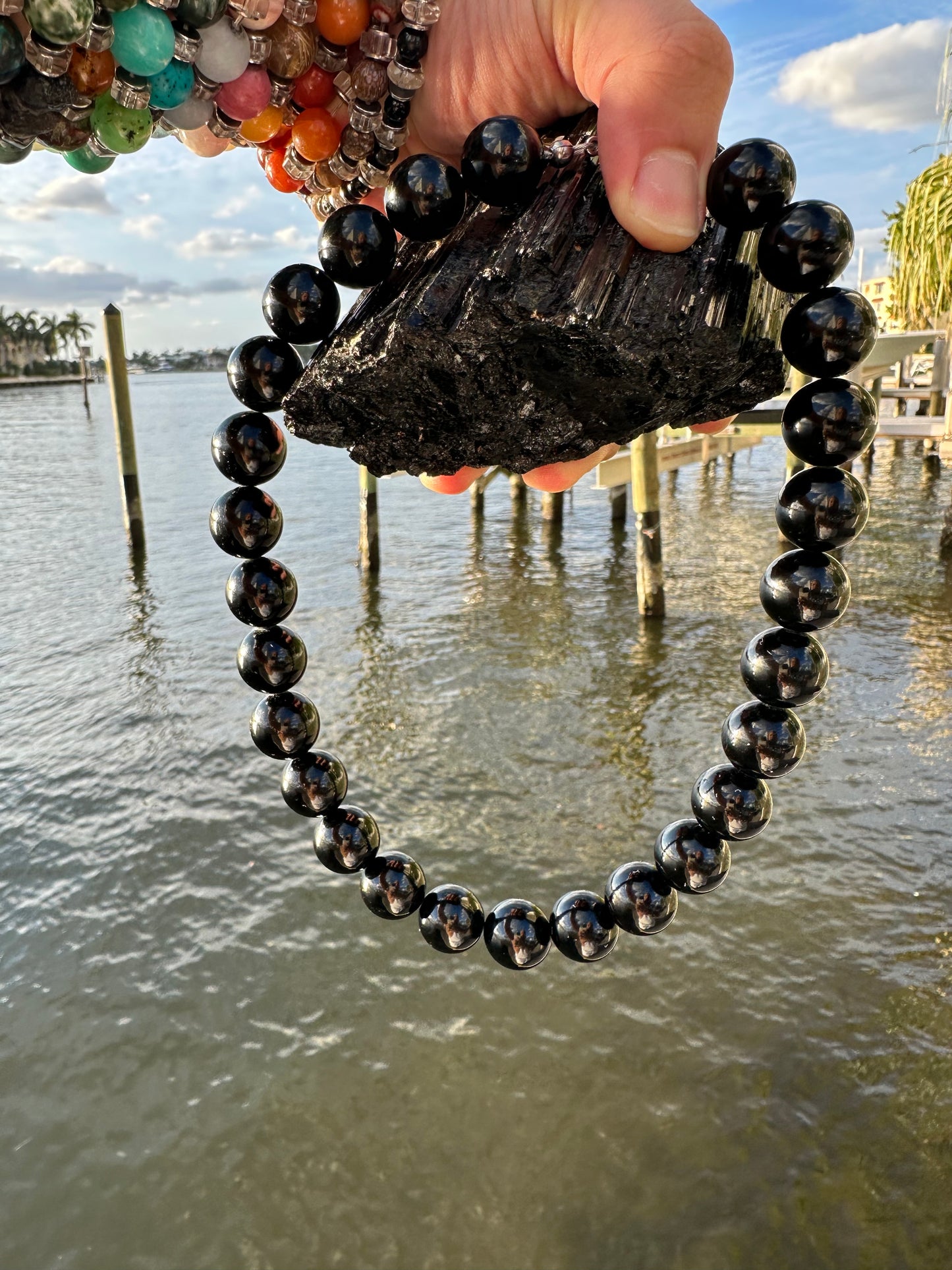 Black Tourmaline Protection Necklace - World's Best Quality & Made To Last (16MM)