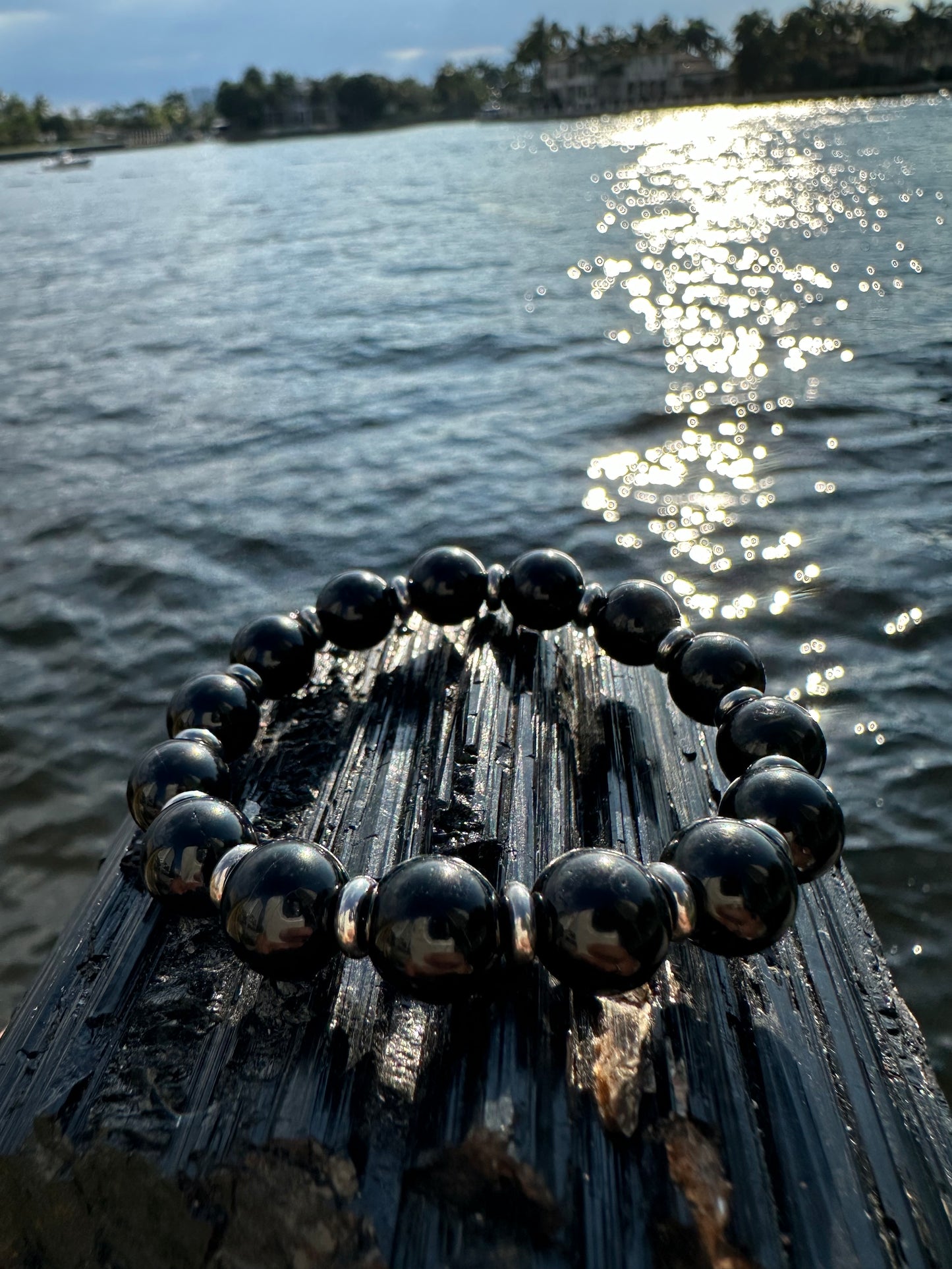 Black Tourmaline Steel Protection Bracelet - World's Best Quality & Made To Last