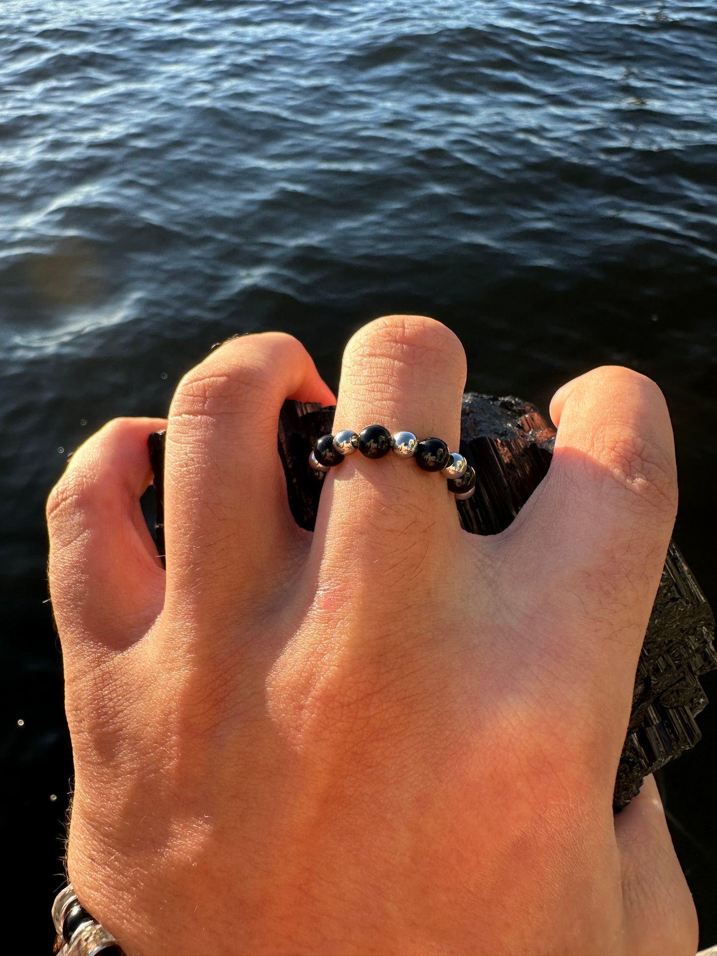 Black Tourmaline Protection Ring - World's Best Quality & Made To Last