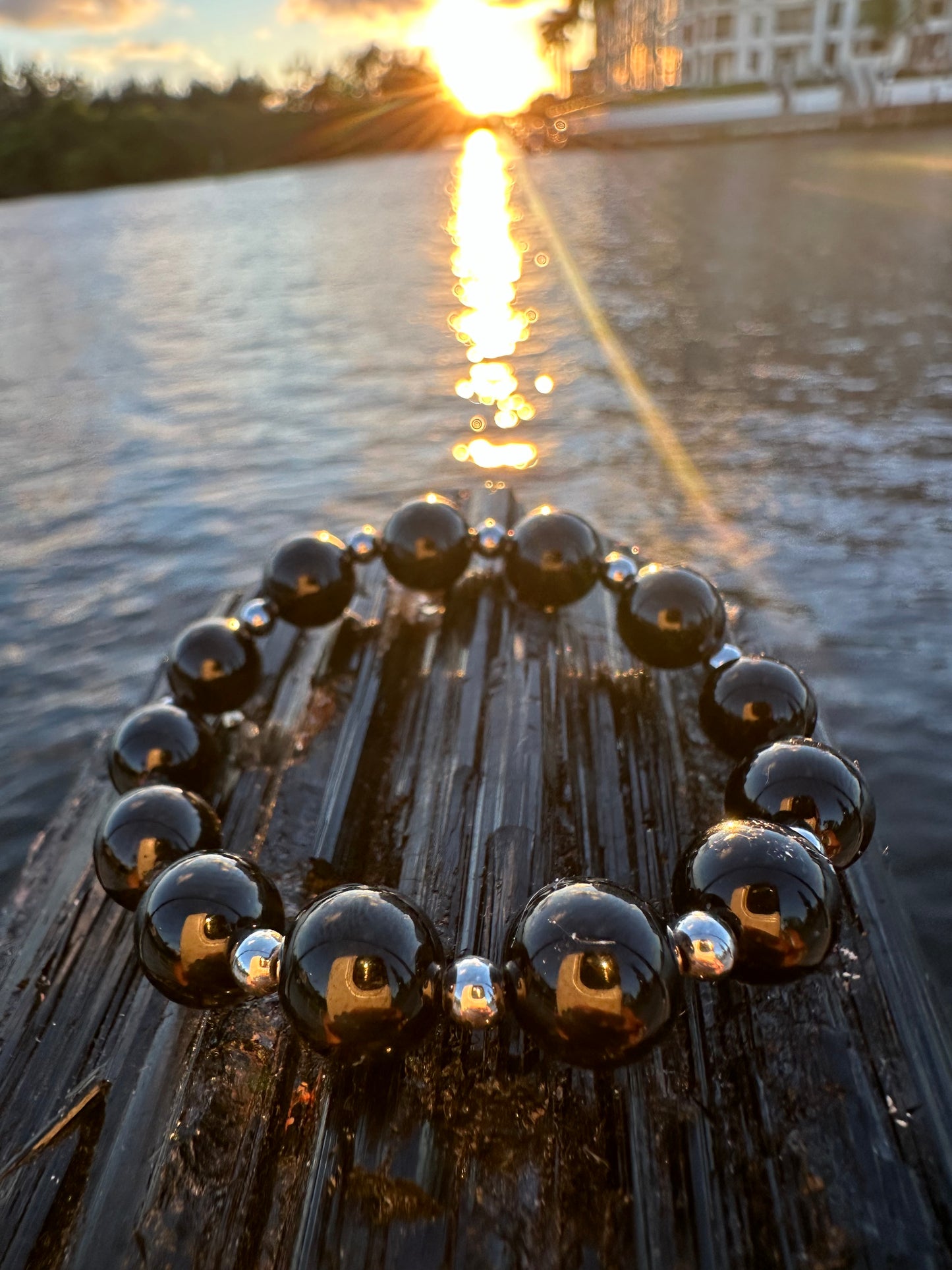 Black Tourmaline Steel Protection Bracelet - World's Best Quality & Made To Last