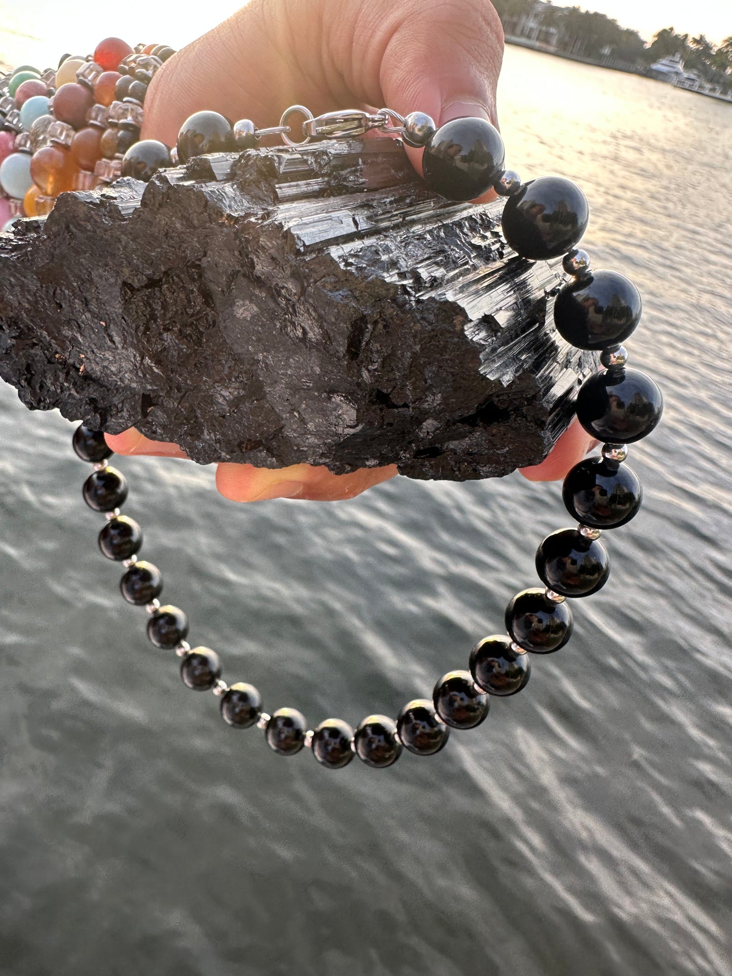 Black Tourmaline Protection Necklace - World's Best Quality & Made To Last (12MM)