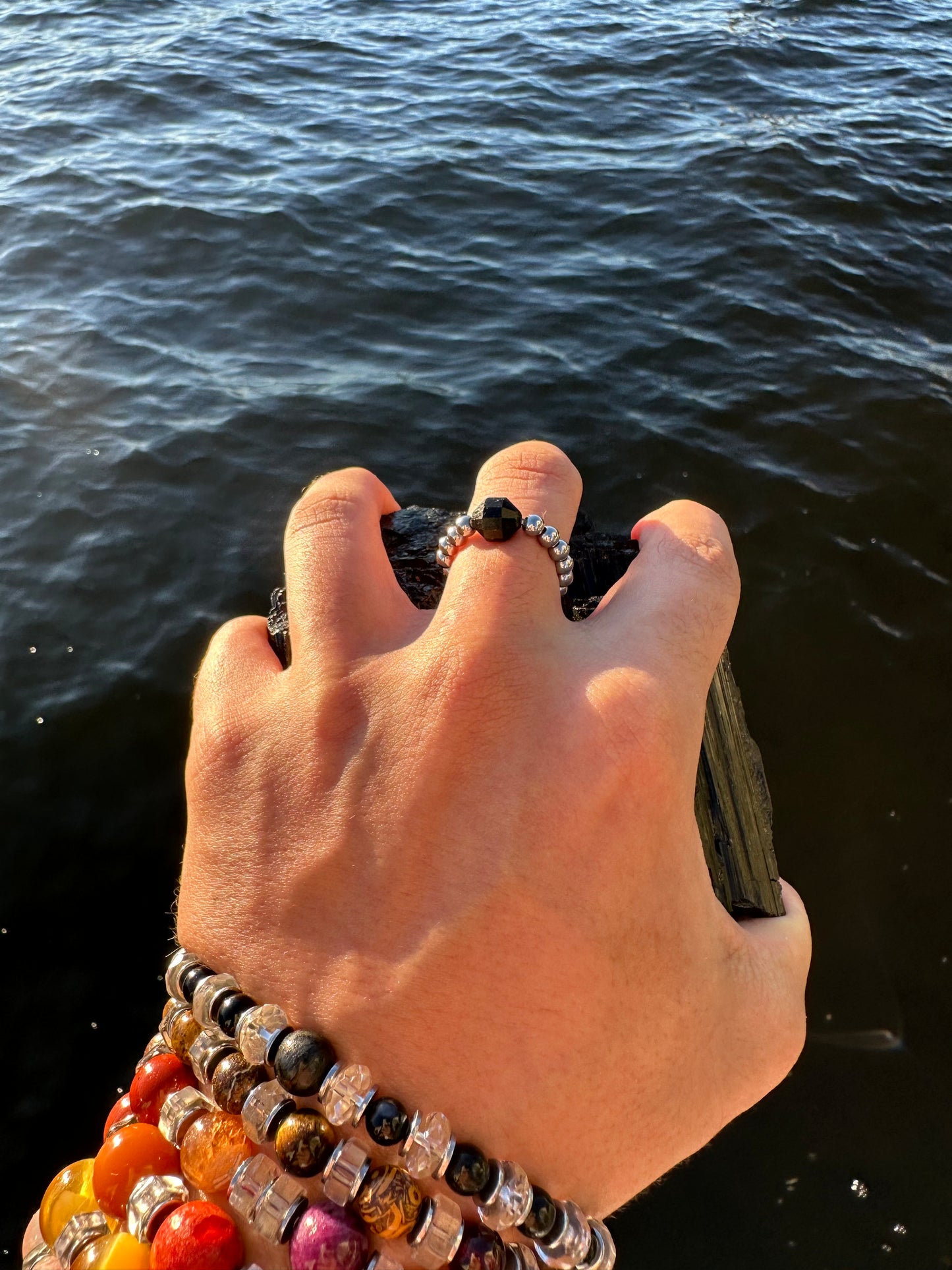 Black Tourmaline Protection Ring - World's Best Quality & Made To Last