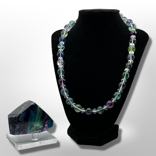 Get Focused: Rainbow Fluorite Amplified Necklace