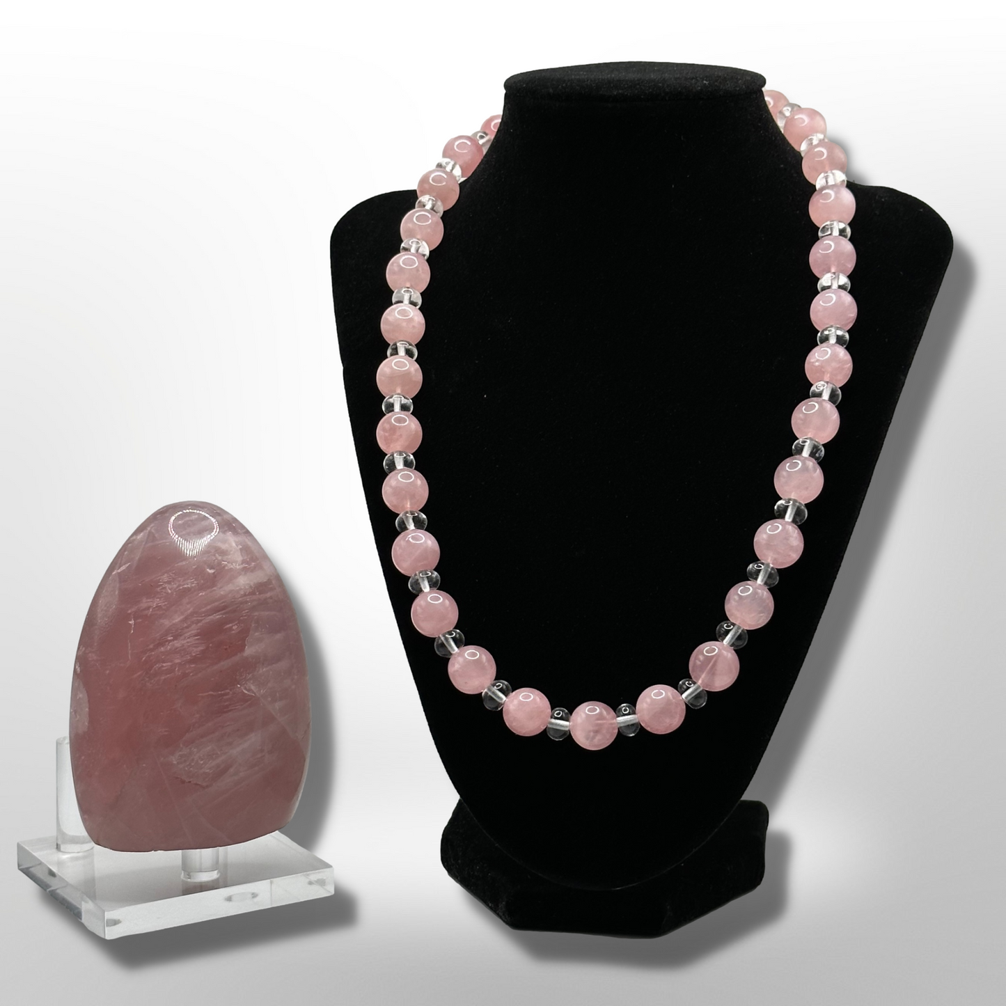 Attract Love: Madagascar Hot Rose Quartz Necklace