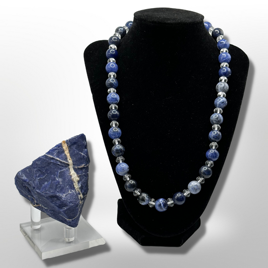 Peace Bringer: Amplified Sodalite Necklace