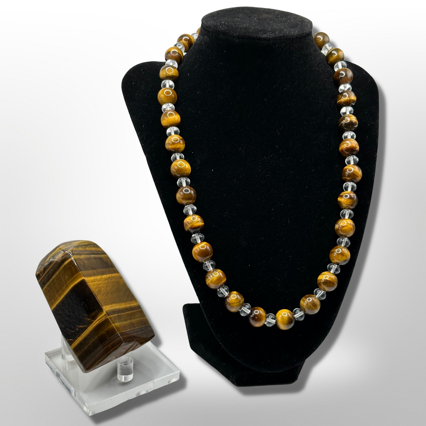 Attract Prosperity: Tiger’s Eye Amplified Necklace