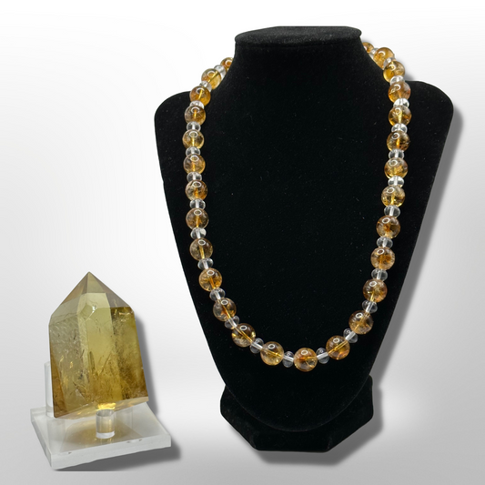 Money Magnet: Amplified Natural Citrine Necklace