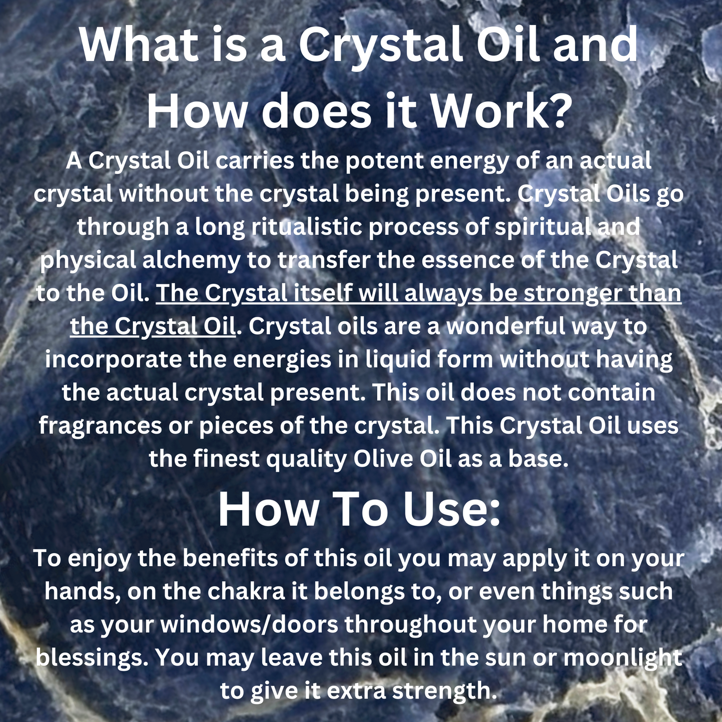 Sodalite Crystal Oil