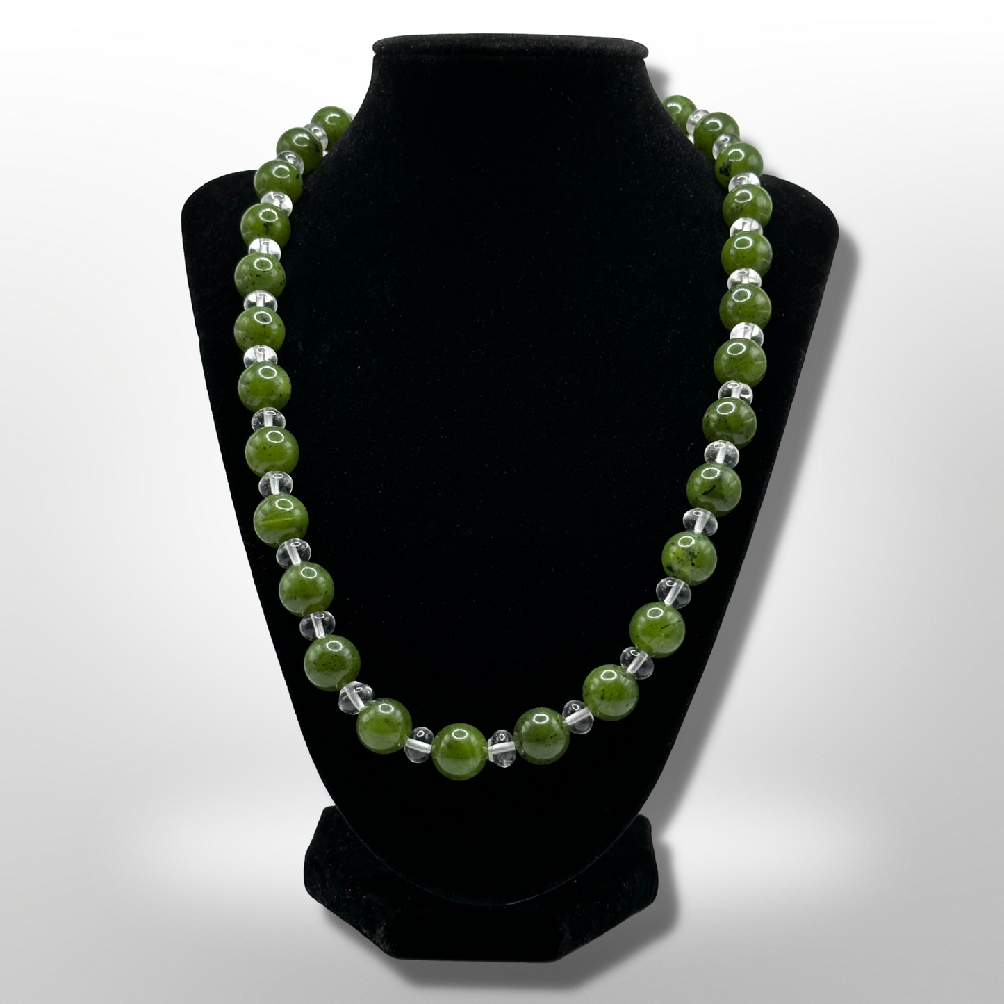 Live Harmoniously: Amplified Nephrite Jade Necklace