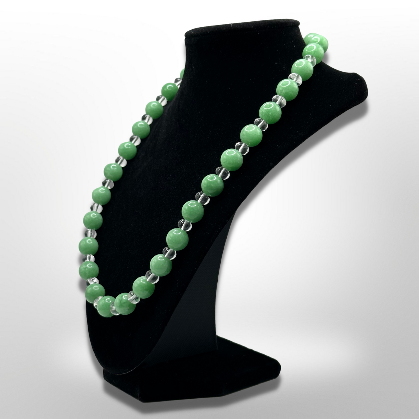 Invite Tranquility: Amplified Chinese Jadeite Necklace