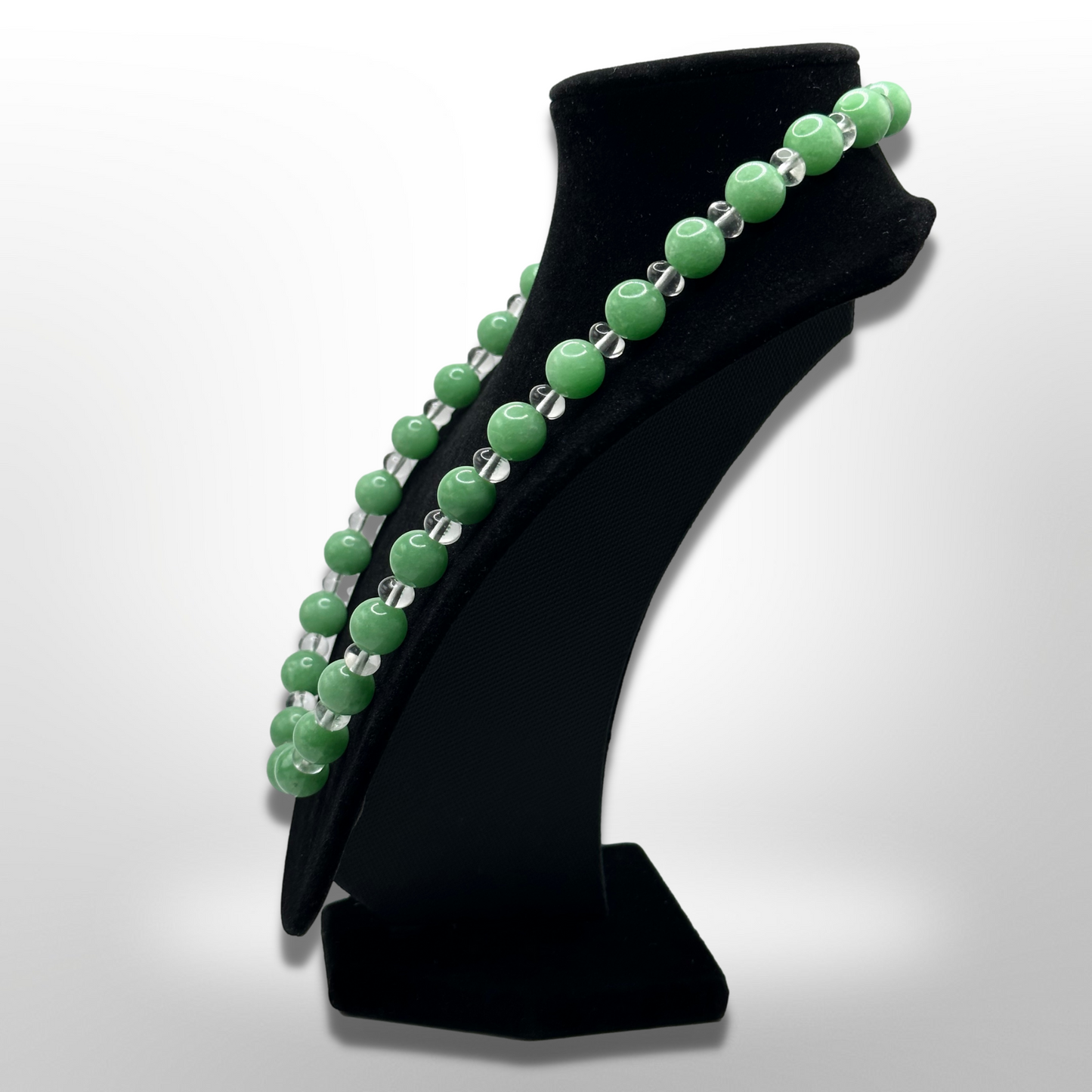 Invite Tranquility: Amplified Chinese Jadeite Necklace