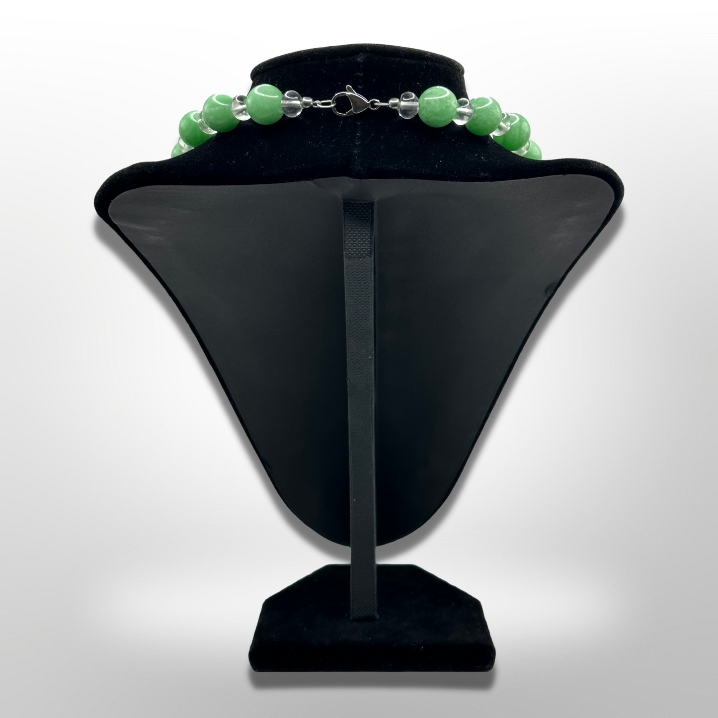 Invite Tranquility: Amplified Chinese Jadeite Necklace