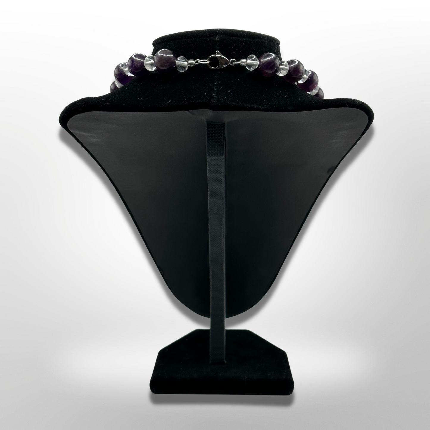 Embrace Royalty: Deep Purple Amethyst Amplified Necklace