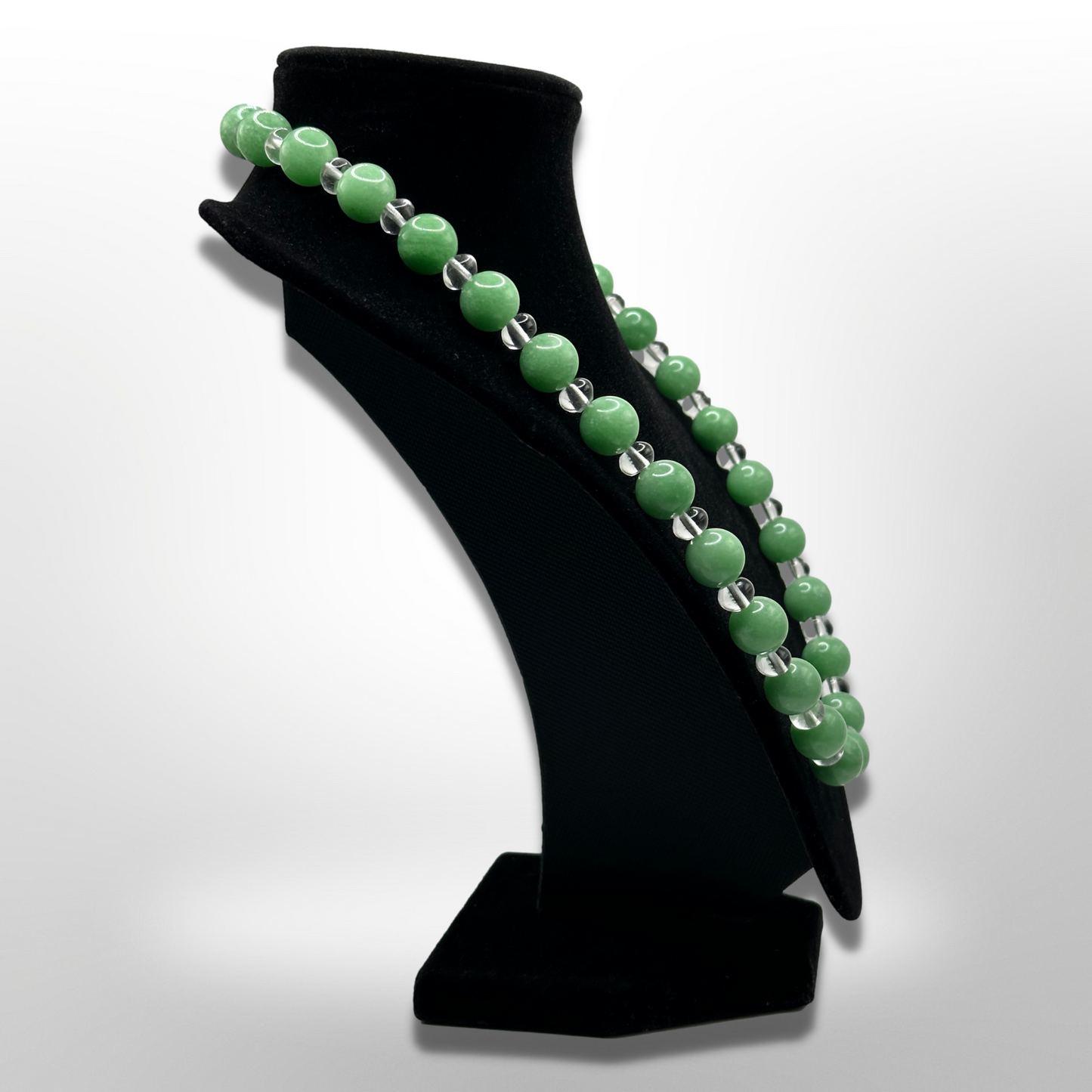 Invite Tranquility: Amplified Chinese Jadeite Necklace